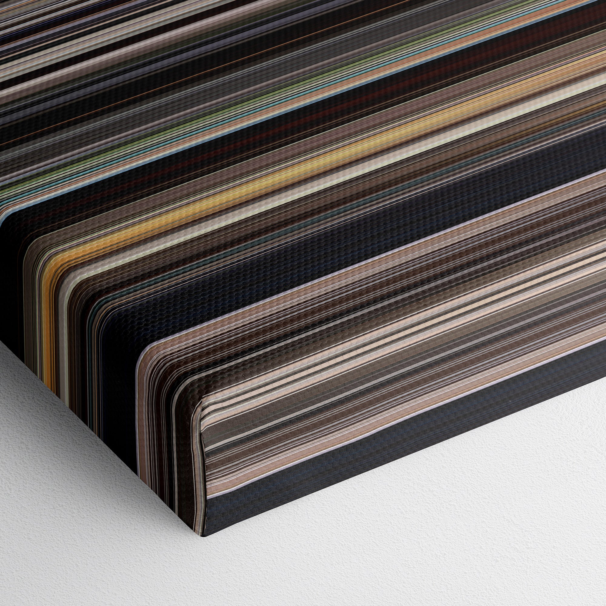 There Will Be Blood (2007) CineSpectrum Color Spectrum Canvas Print - Close Up of Bottom of Print