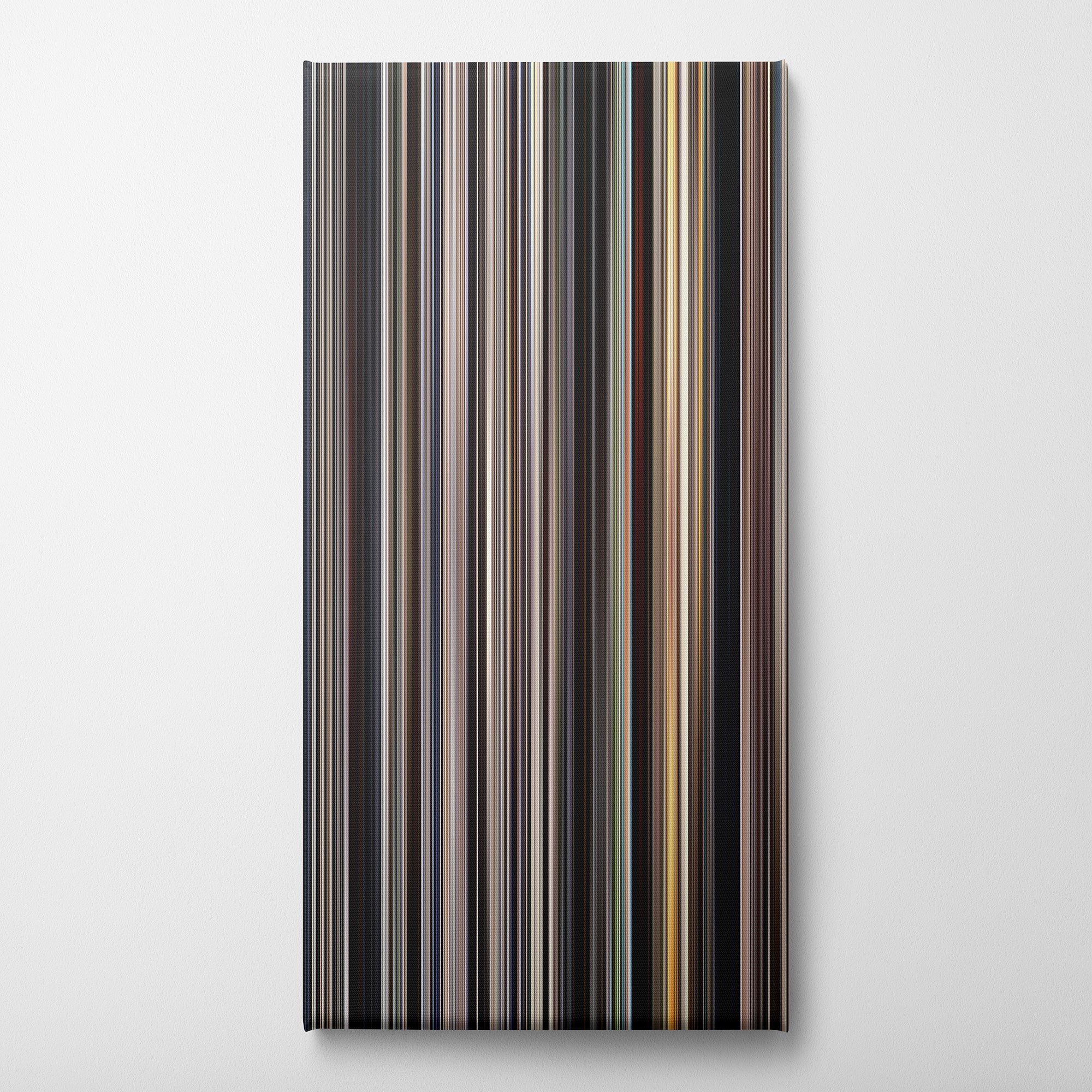 There Will Be Blood (2007) CineSpectrum Color Spectrum Canvas Print - Vertical on Wall