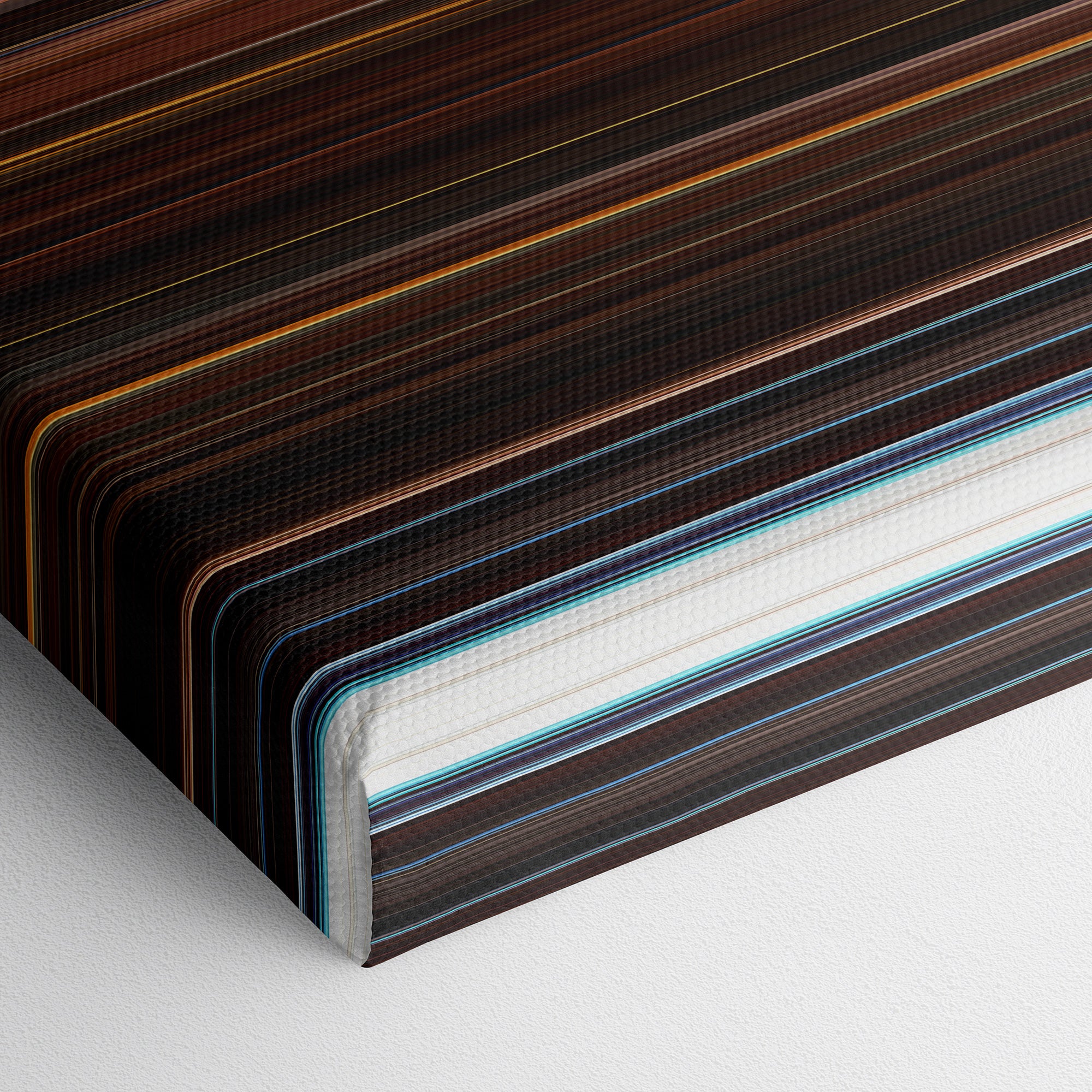 This Is the End (2013) CineSpectrum Color Spectrum Canvas Print - Close Up of Bottom of Print