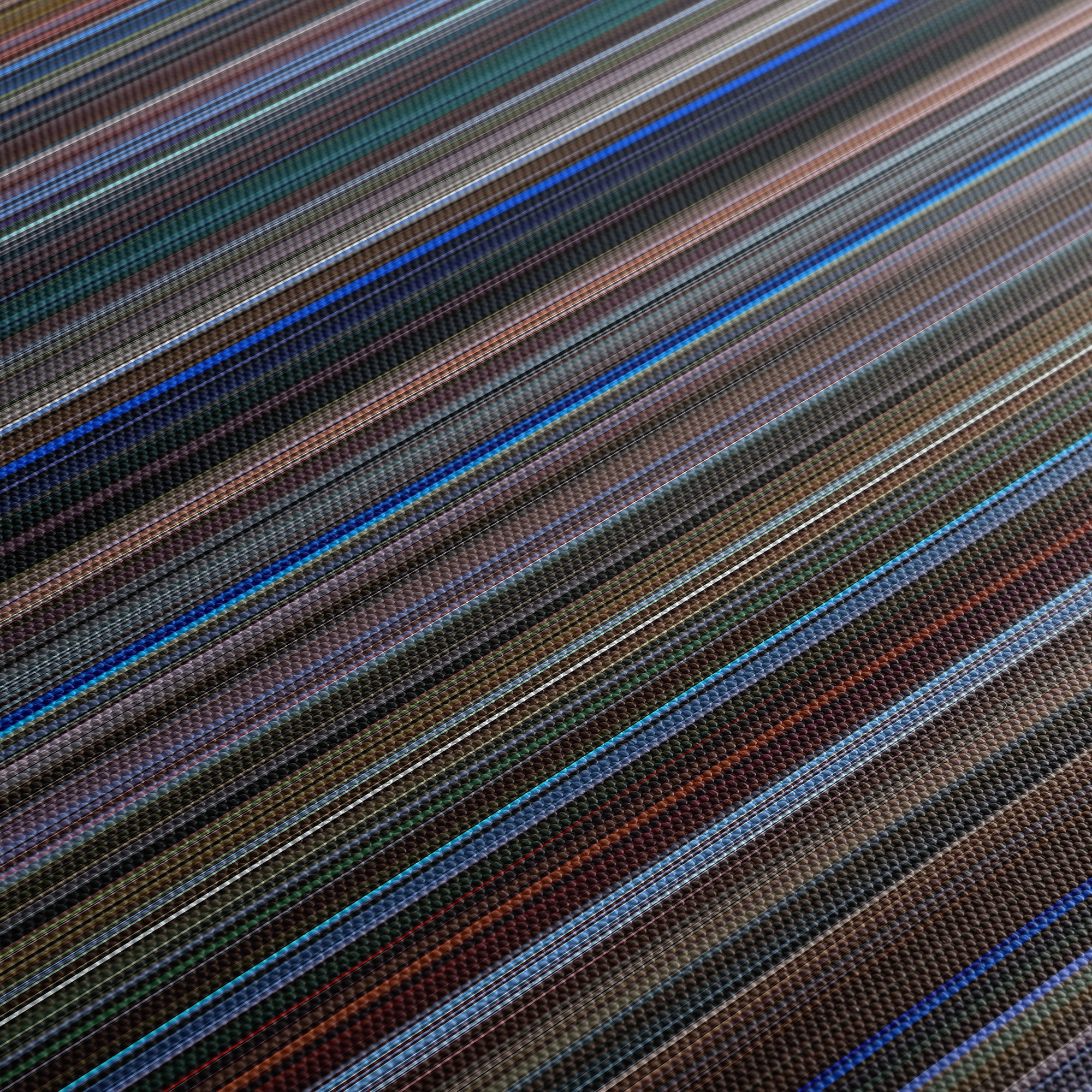 Three Colors Blue (1993) CineSpectrum Color Spectrum Canvas Print - Close Up of Middle of Print