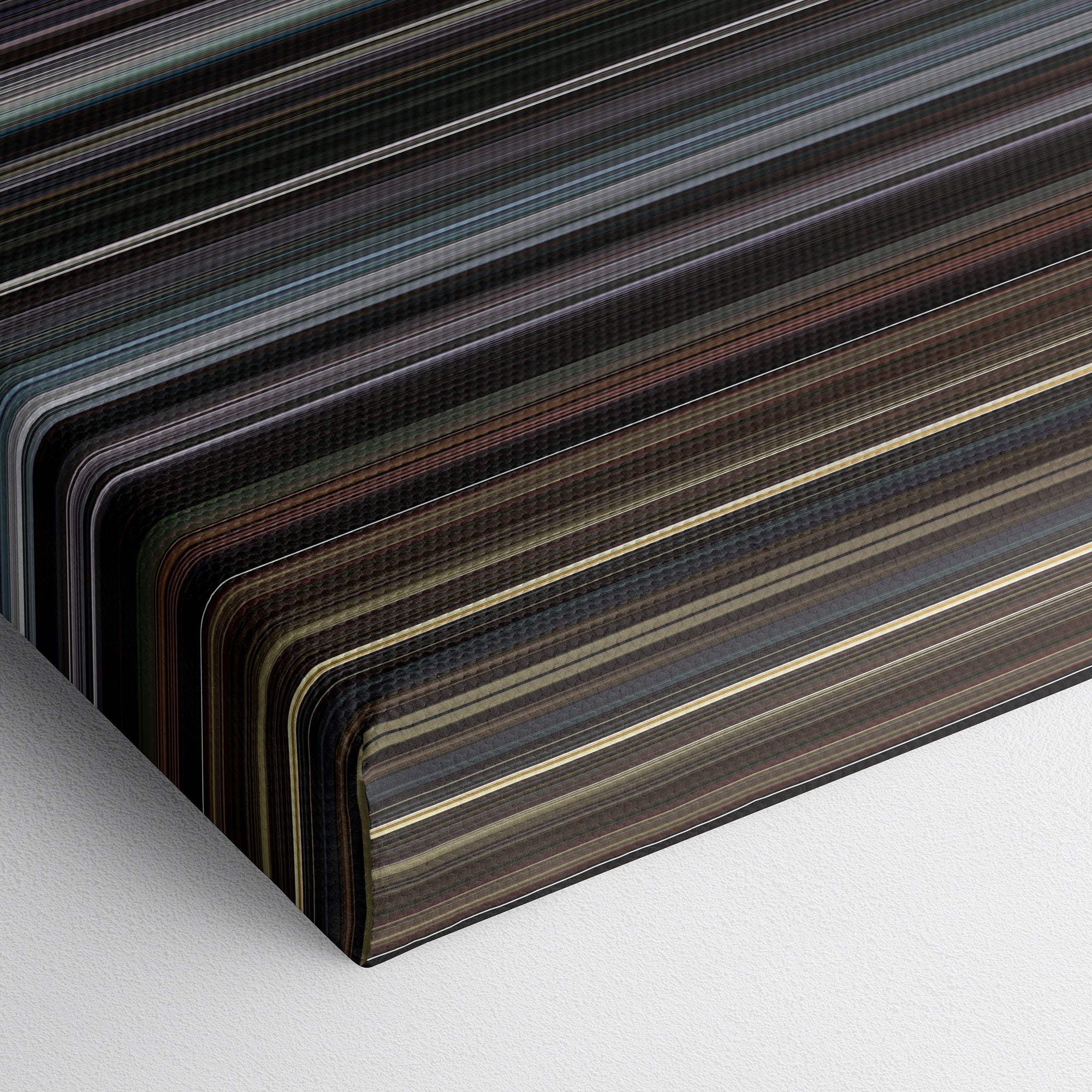 Three Colors White (1994) CineSpectrum Color Spectrum Canvas Print - Close Up of Bottom of Print