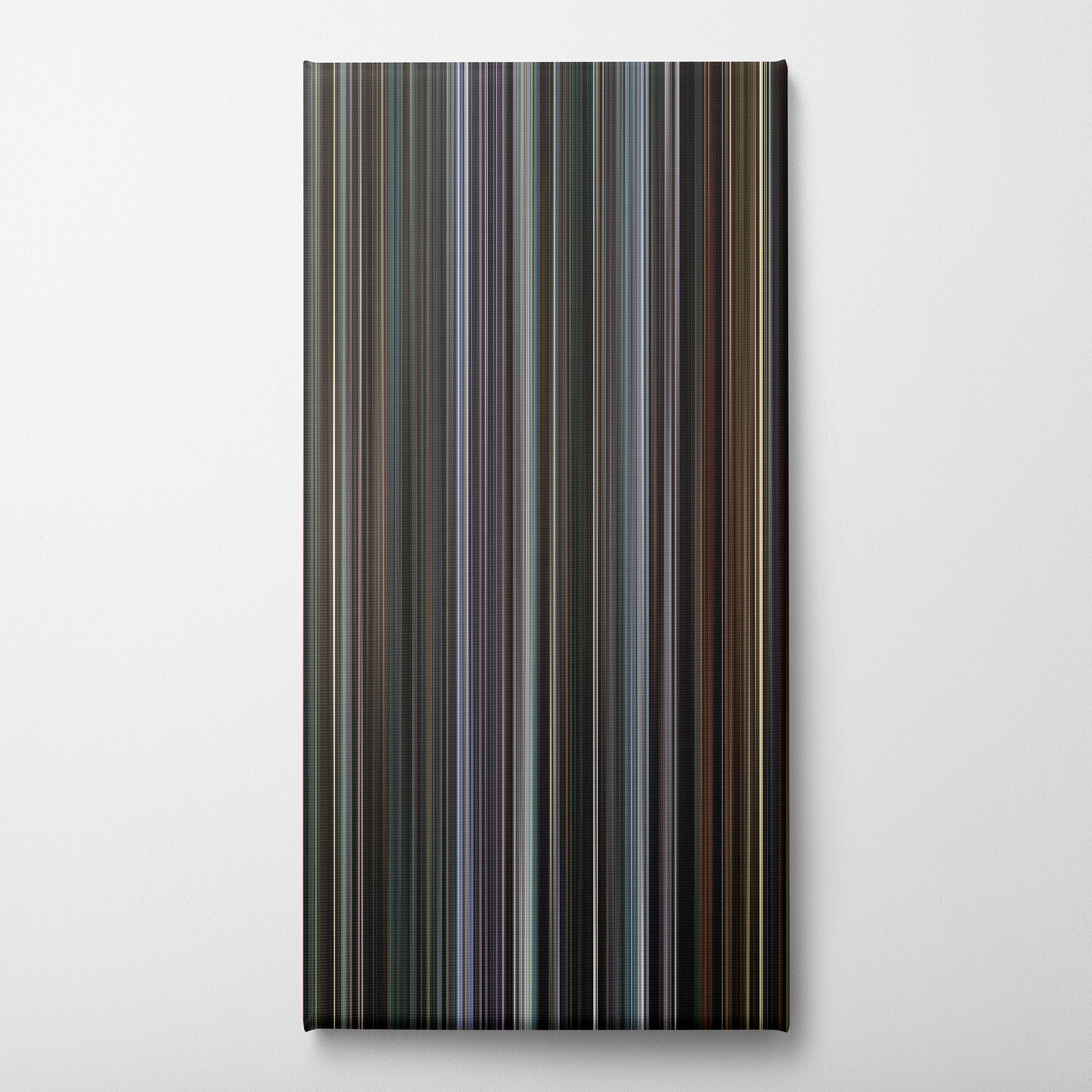 Three Colors White (1994) CineSpectrum Color Spectrum Canvas Print - Vertical on Wall