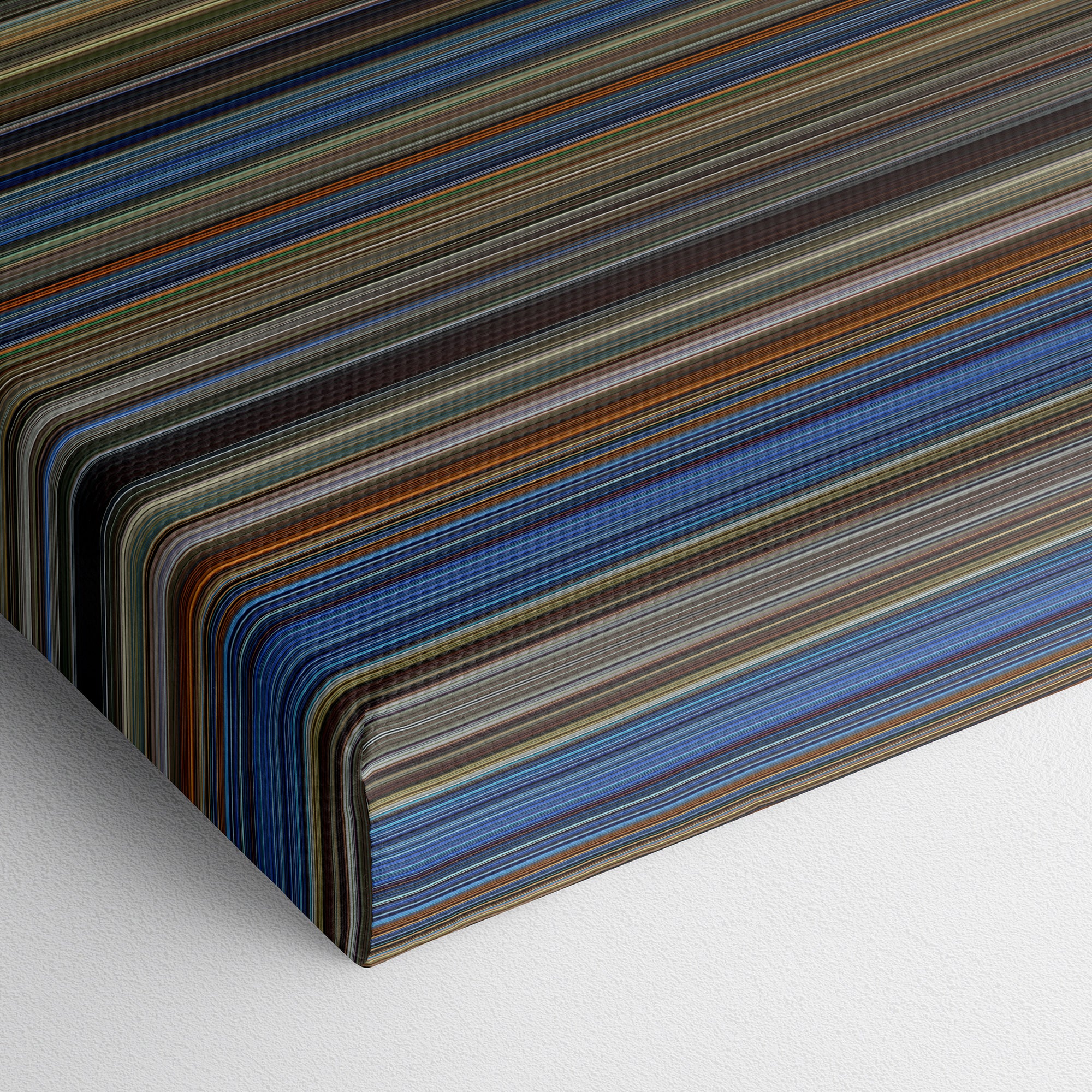 Top Gun (1986) CineSpectrum Color Spectrum Canvas Print - Close Up of Bottom of Print