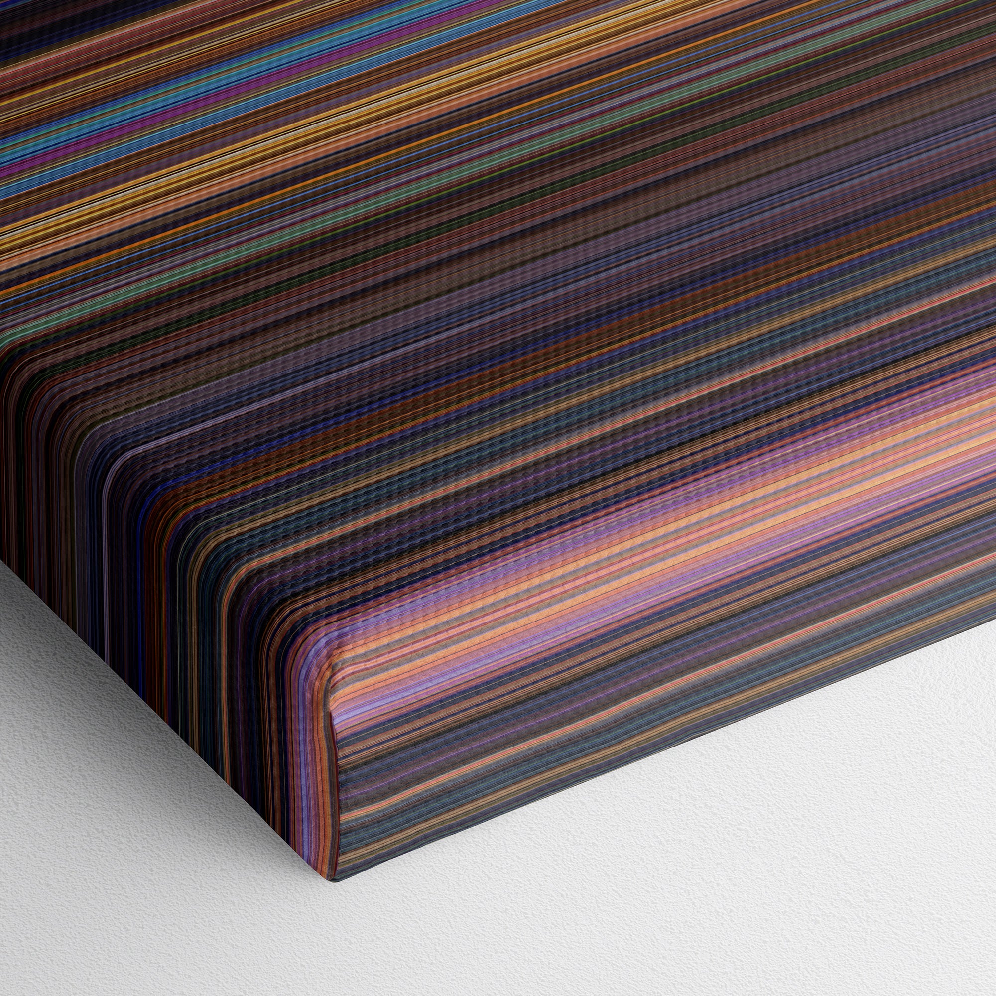 Toy Story 2 (1999) CineSpectrum Color Spectrum Canvas Print - Close Up of Bottom of Print