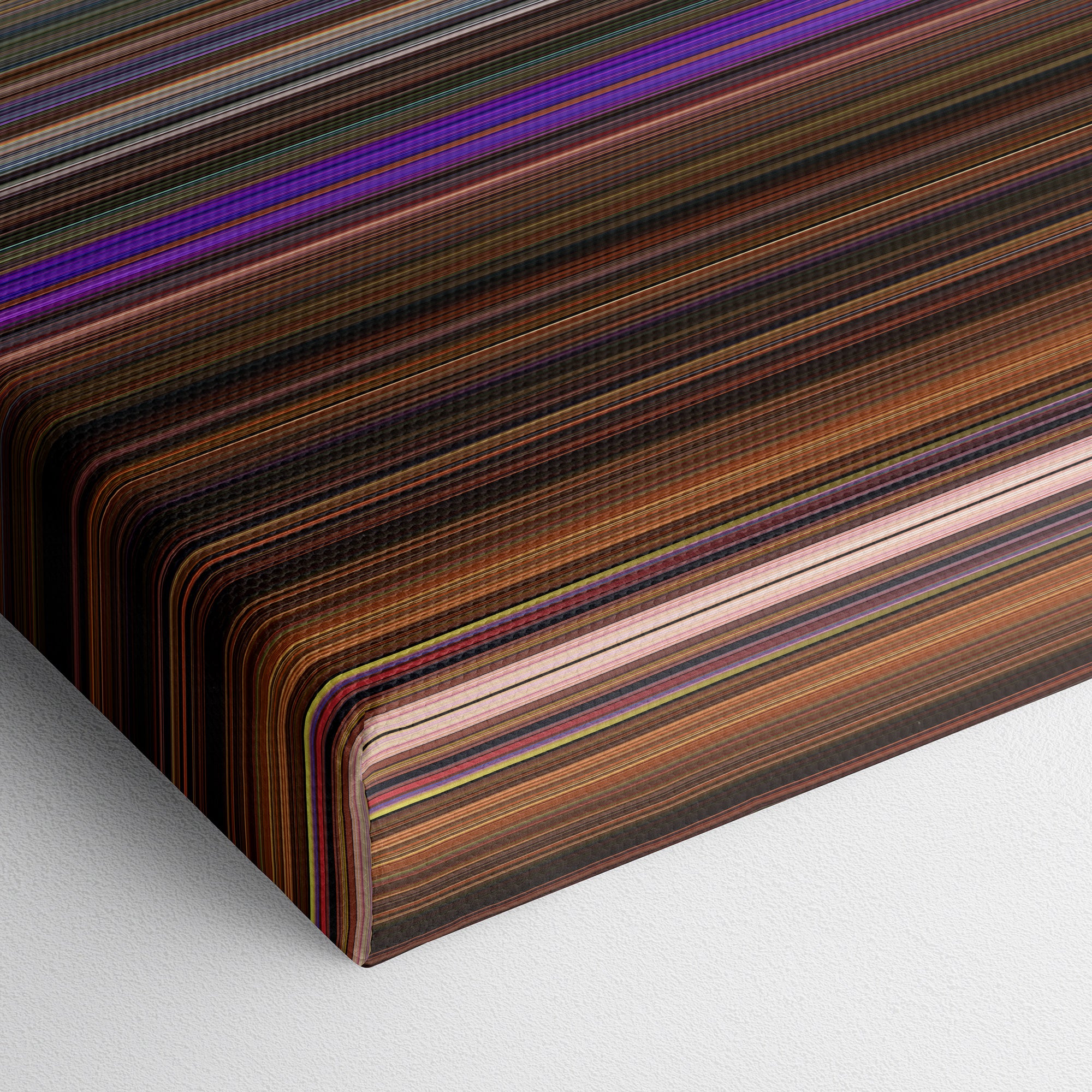 Toy Story 4 (2019) CineSpectrum Color Spectrum Canvas Print - Close Up of Bottom of Print