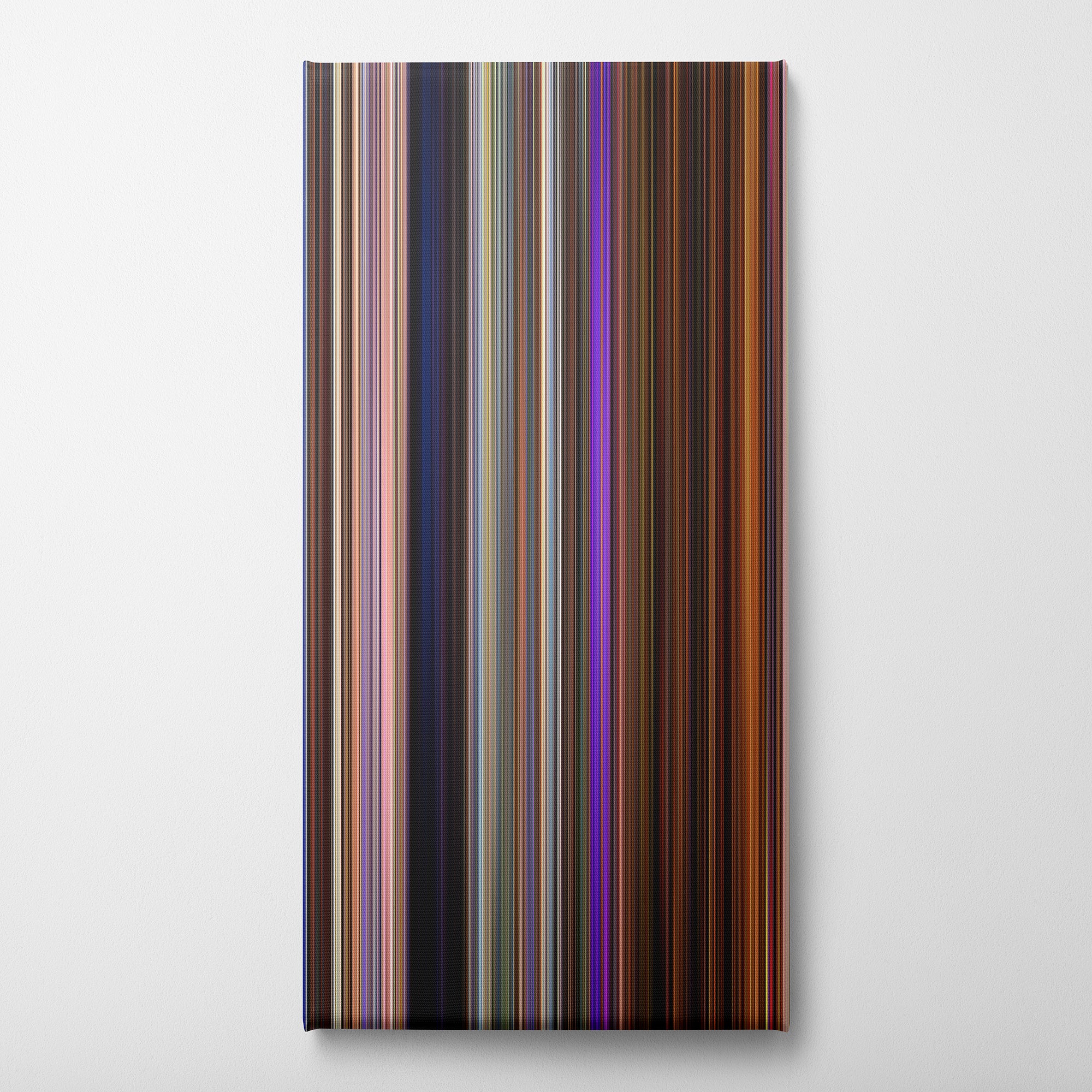Toy Story 4 (2019) CineSpectrum Color Spectrum Canvas Print - Vertical on Wall