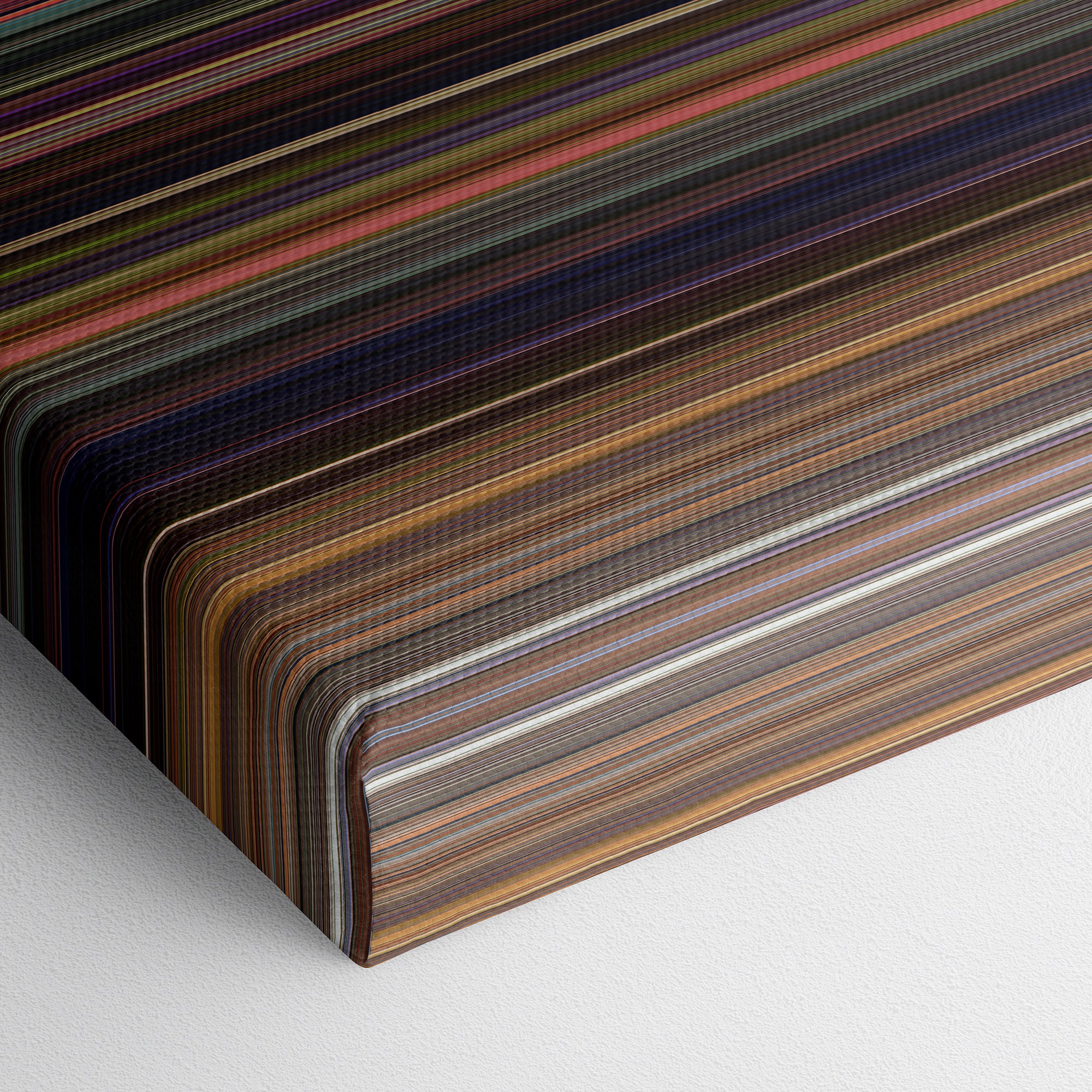 Toy Story (1995) CineSpectrum Color Spectrum Canvas Print - Close Up of Bottom of Print