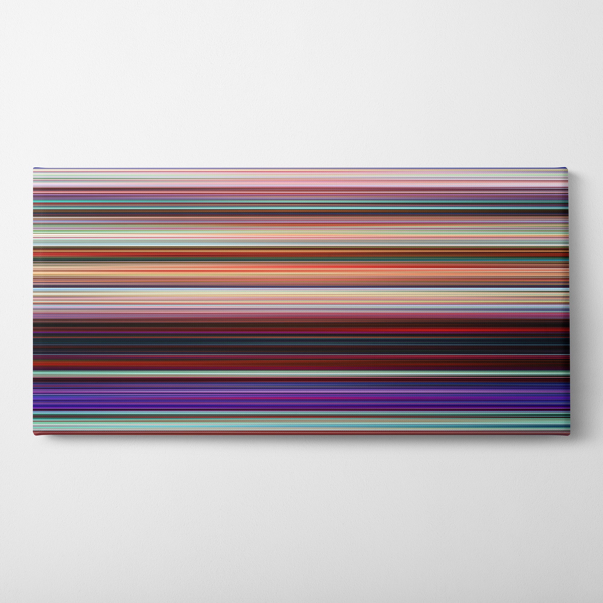 Turning Red (2022) CineSpectrum Color Spectrum Canvas Print - Horizontal on Wall