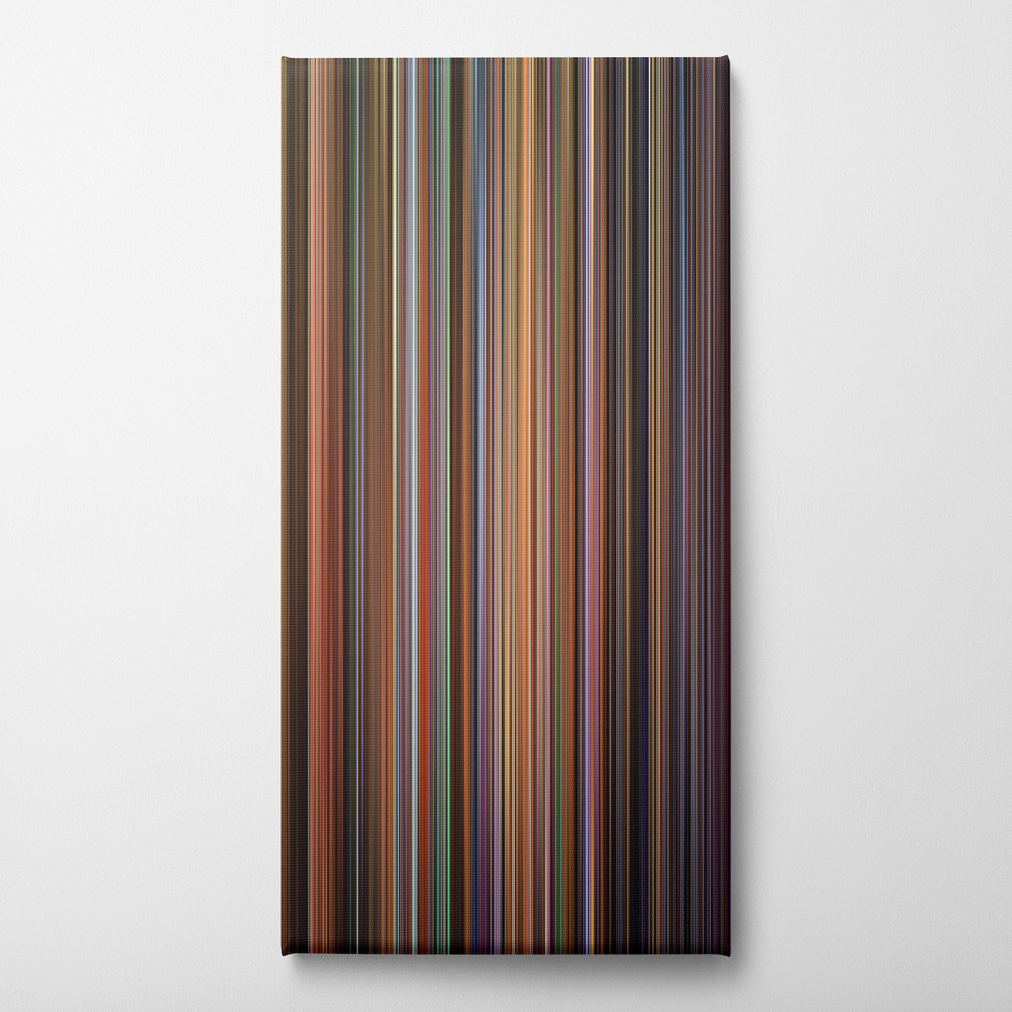 UHF (1989) CineSpectrum Color Spectrum Canvas Print - Vertical on Wall