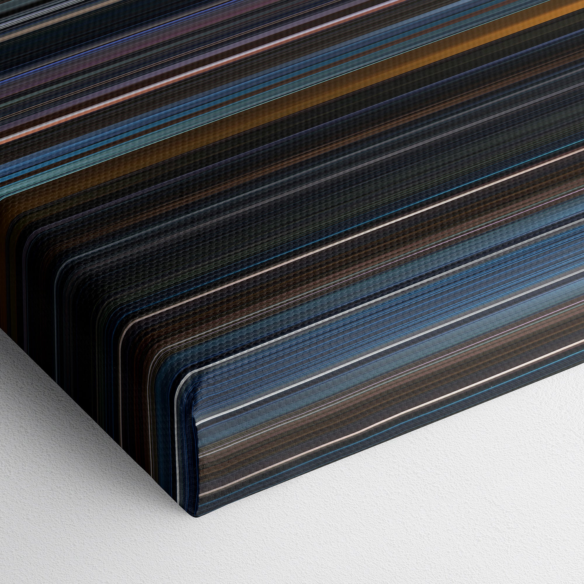 Unbreakable (2000) CineSpectrum Color Spectrum Canvas Print - Close Up of Bottom of Print