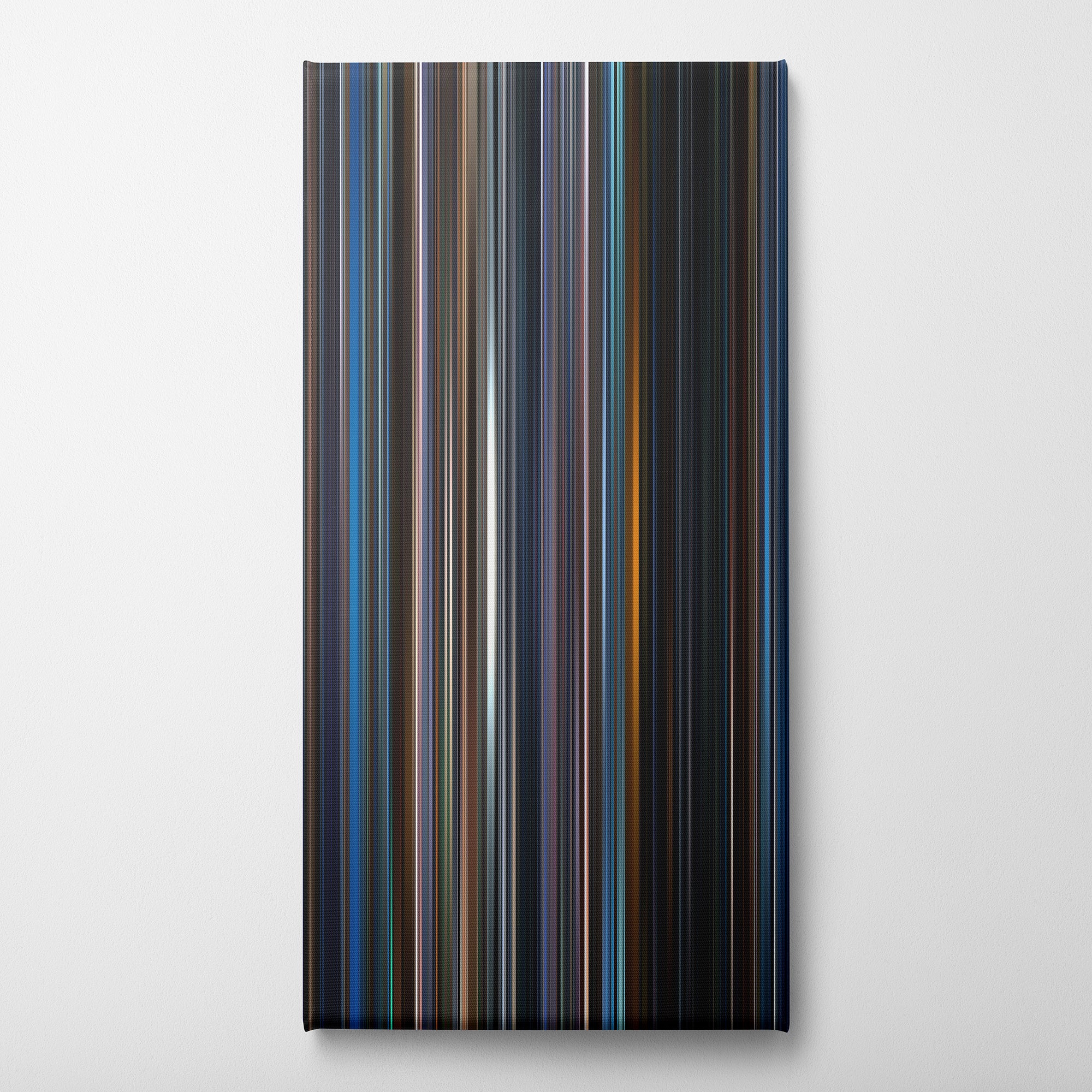 Unbreakable (2000) CineSpectrum Color Spectrum Canvas Print - Vertical on Wall