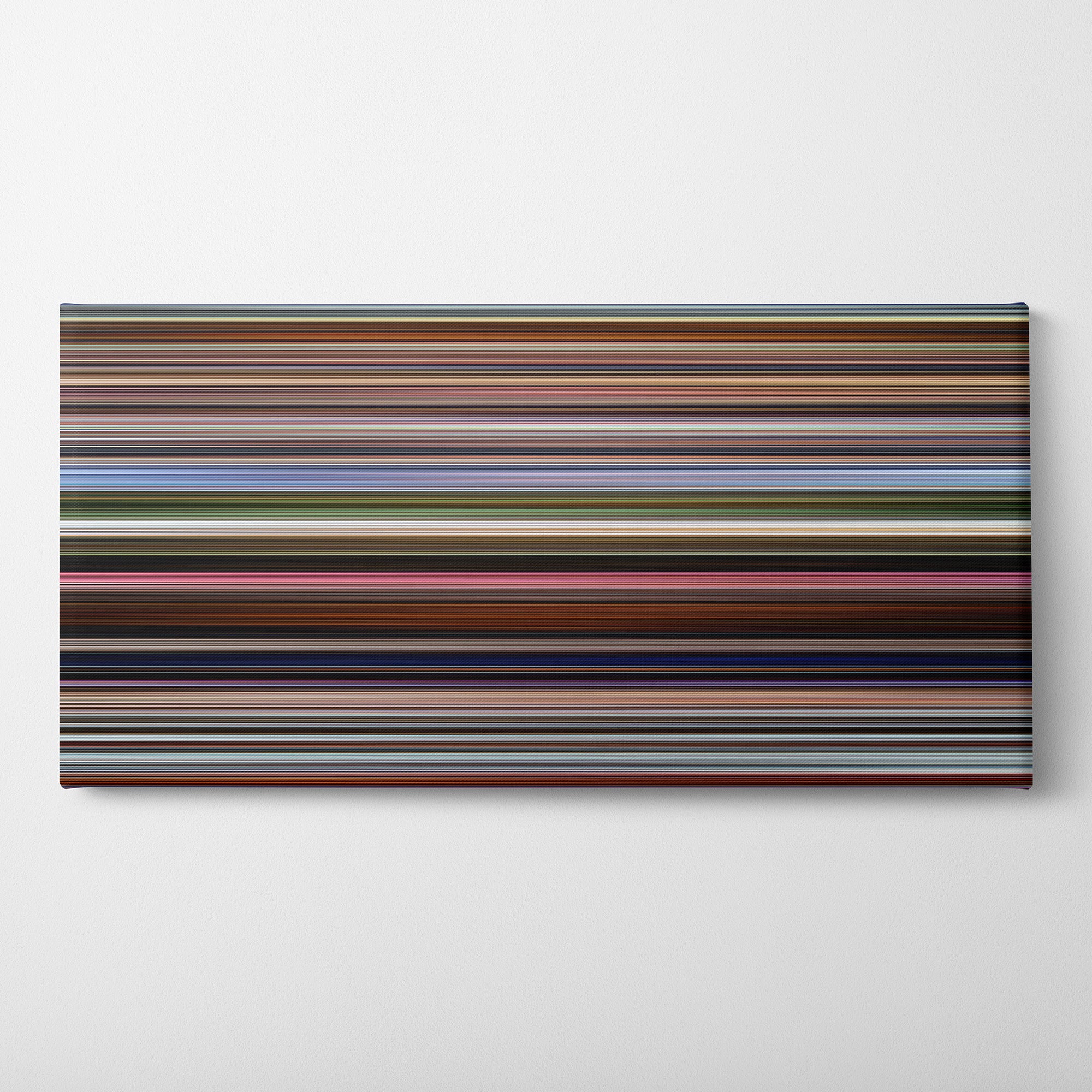 Up (2009) CineSpectrum Color Spectrum Canvas Print - Horizontal on Wall