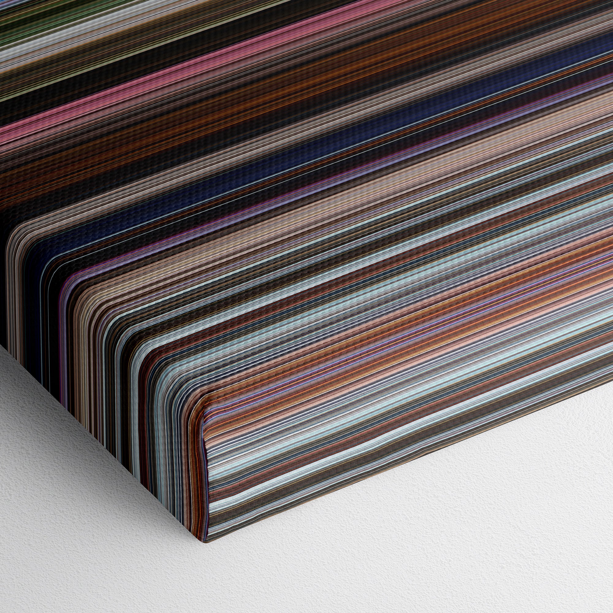 Up (2009) CineSpectrum Color Spectrum Canvas Print - Close Up of Bottom of Print