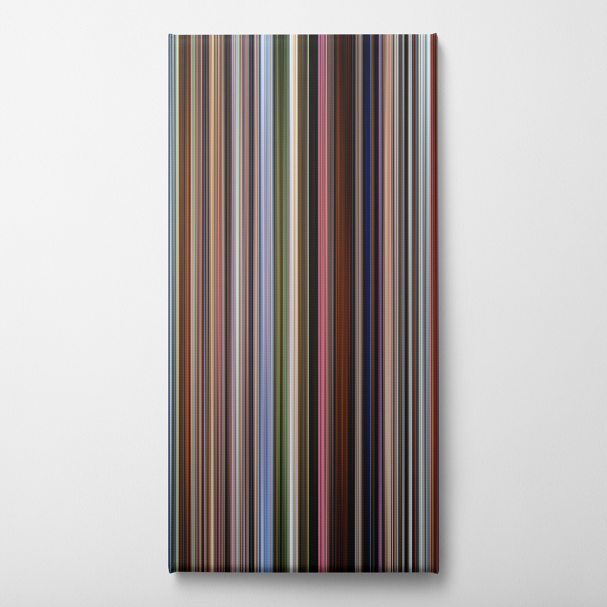Up (2009) CineSpectrum Color Spectrum Canvas Print - Vertical on Wall