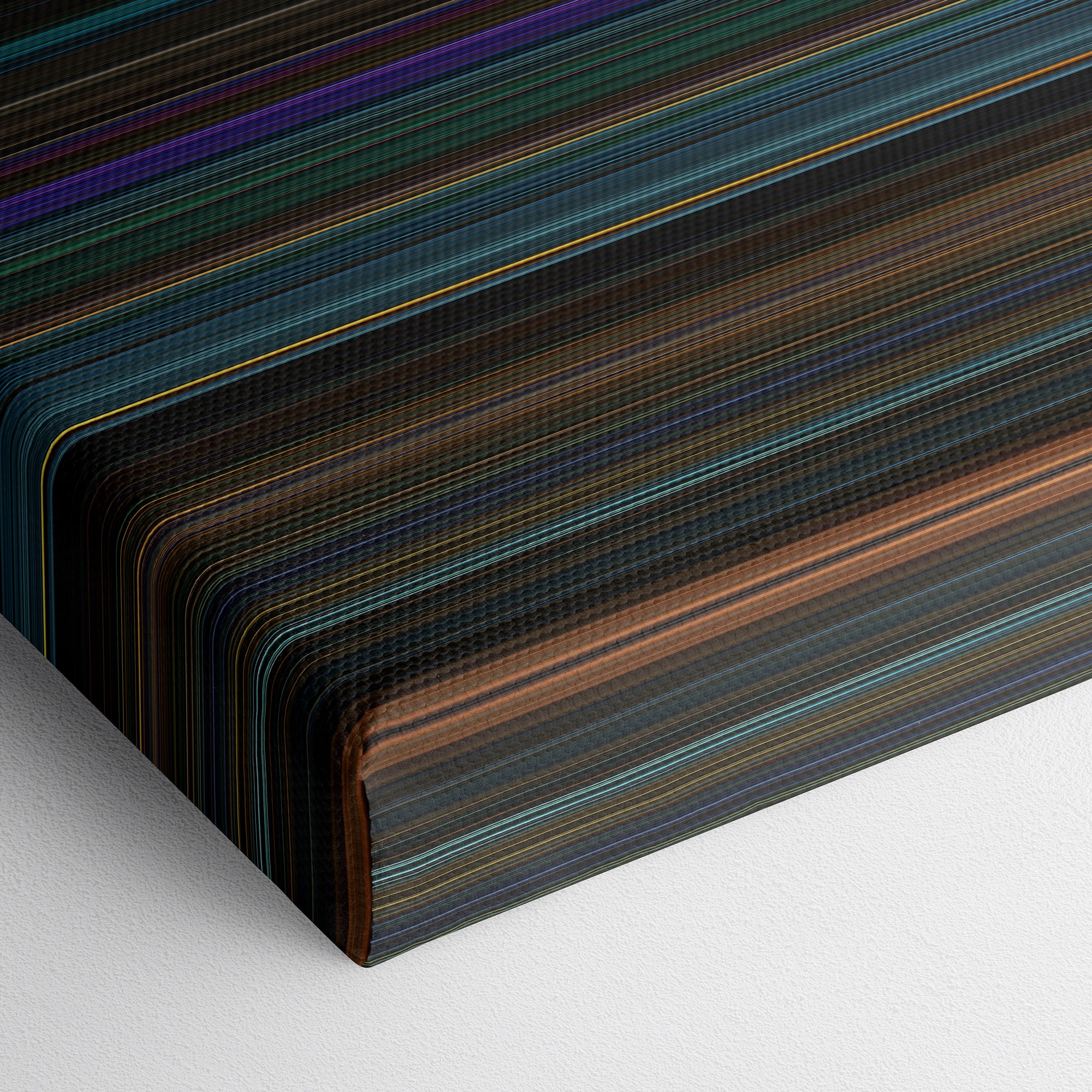 Venom - Let There Be Carnage (2021) CineSpectrum Color Spectrum Canvas Print - Close Up of Bottom of Print