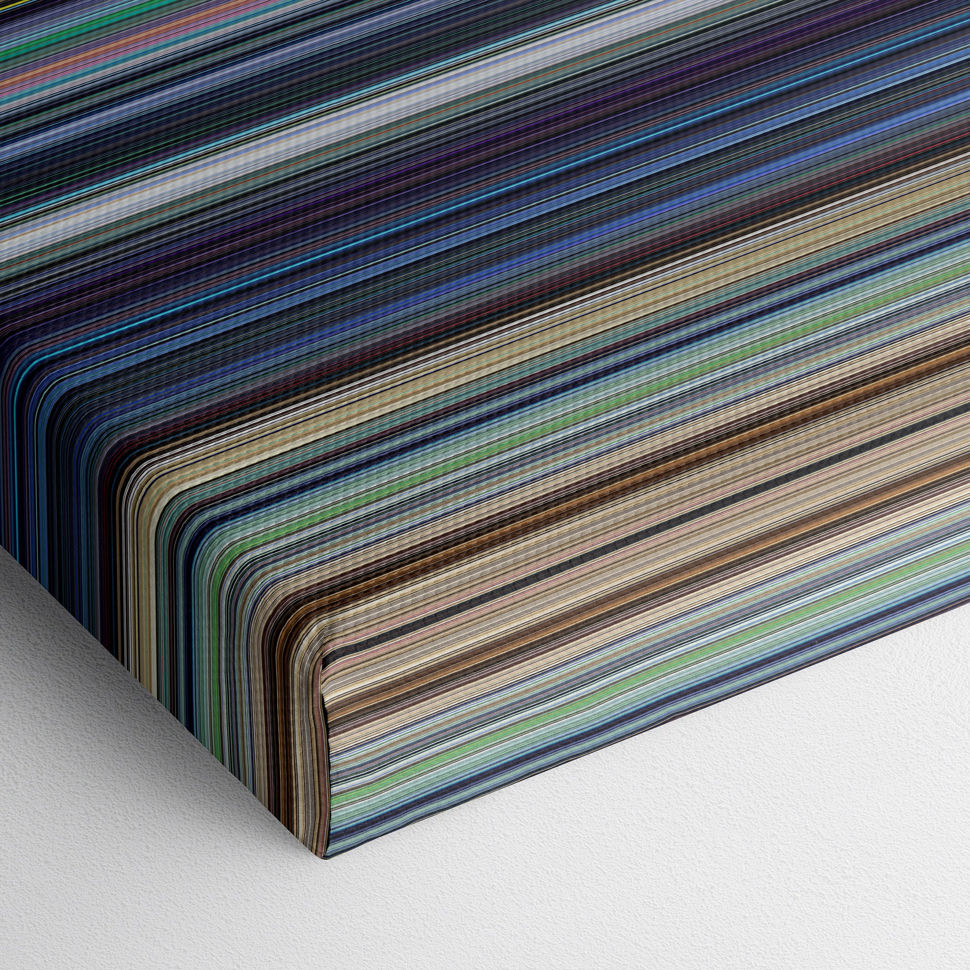 WALL·E (2008) CineSpectrum Color Spectrum Canvas Print - Close Up of Bottom of Print