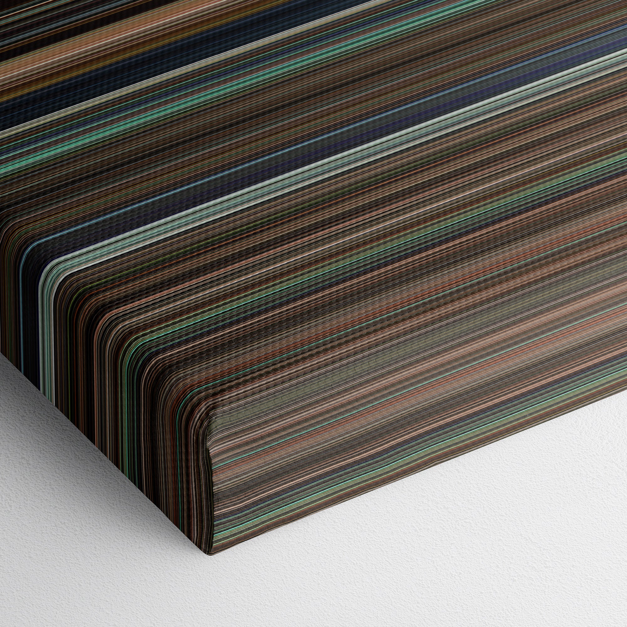 Warrior (2011) CineSpectrum Color Spectrum Canvas Print - Close Up of Bottom of Print
