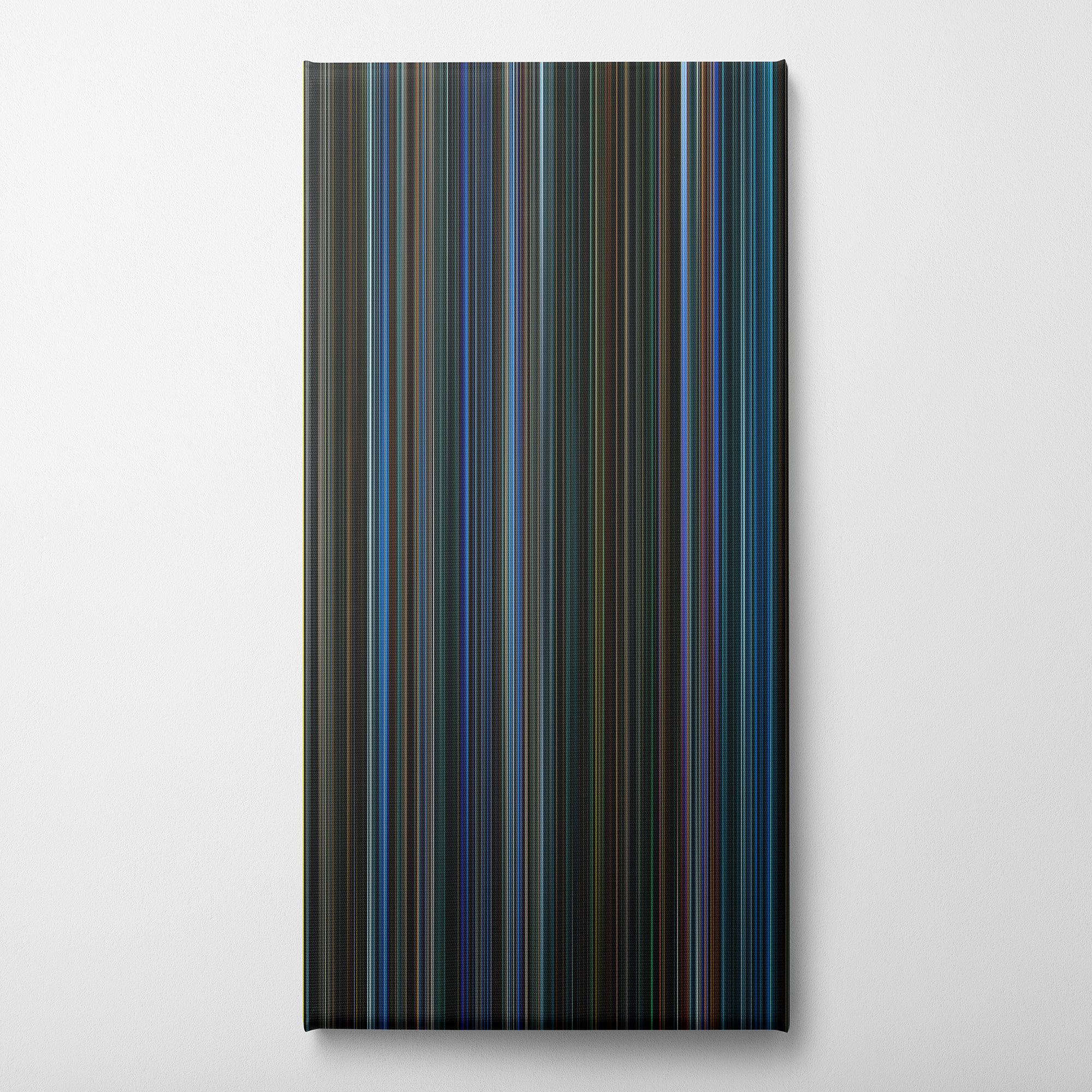 Watchmen (2009) CineSpectrum Color Spectrum Canvas Print - Vertical on Wall