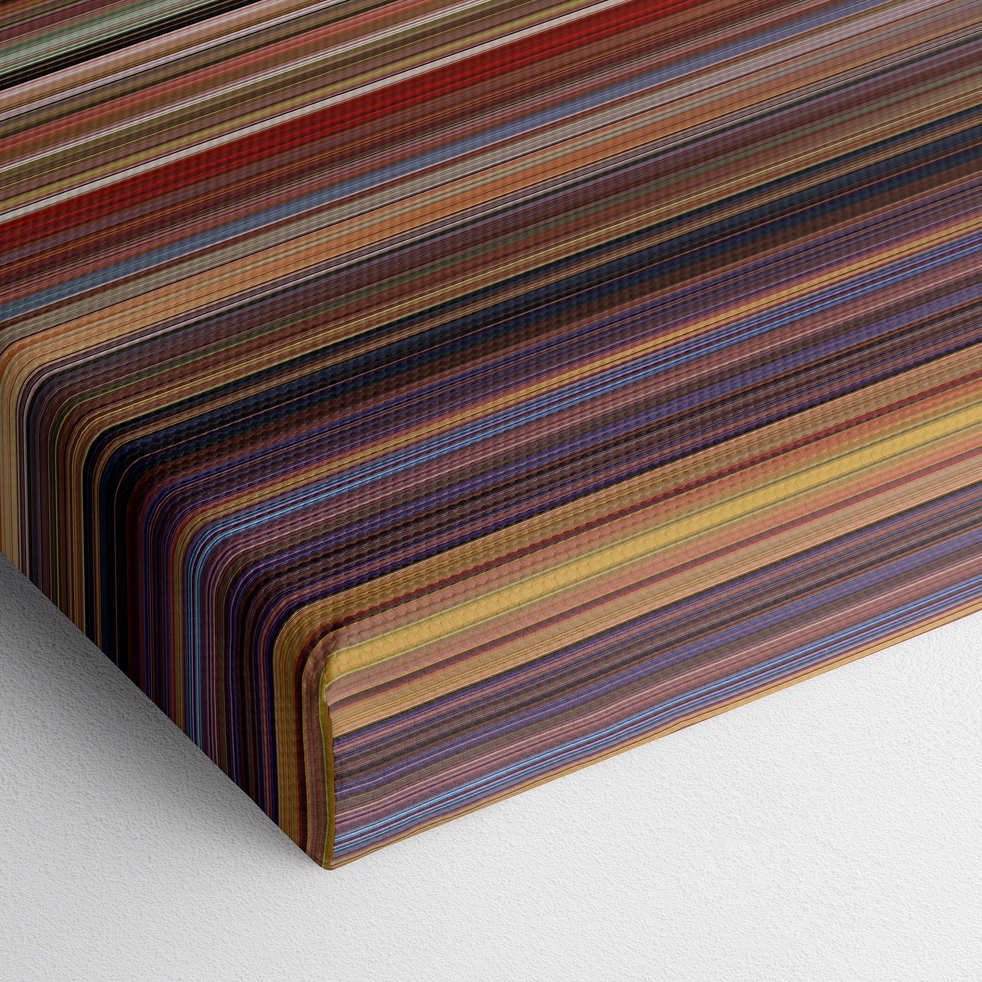 Wet Hot American Summer (2001) CineSpectrum Color Spectrum Canvas Print - Close Up of Bottom of Print