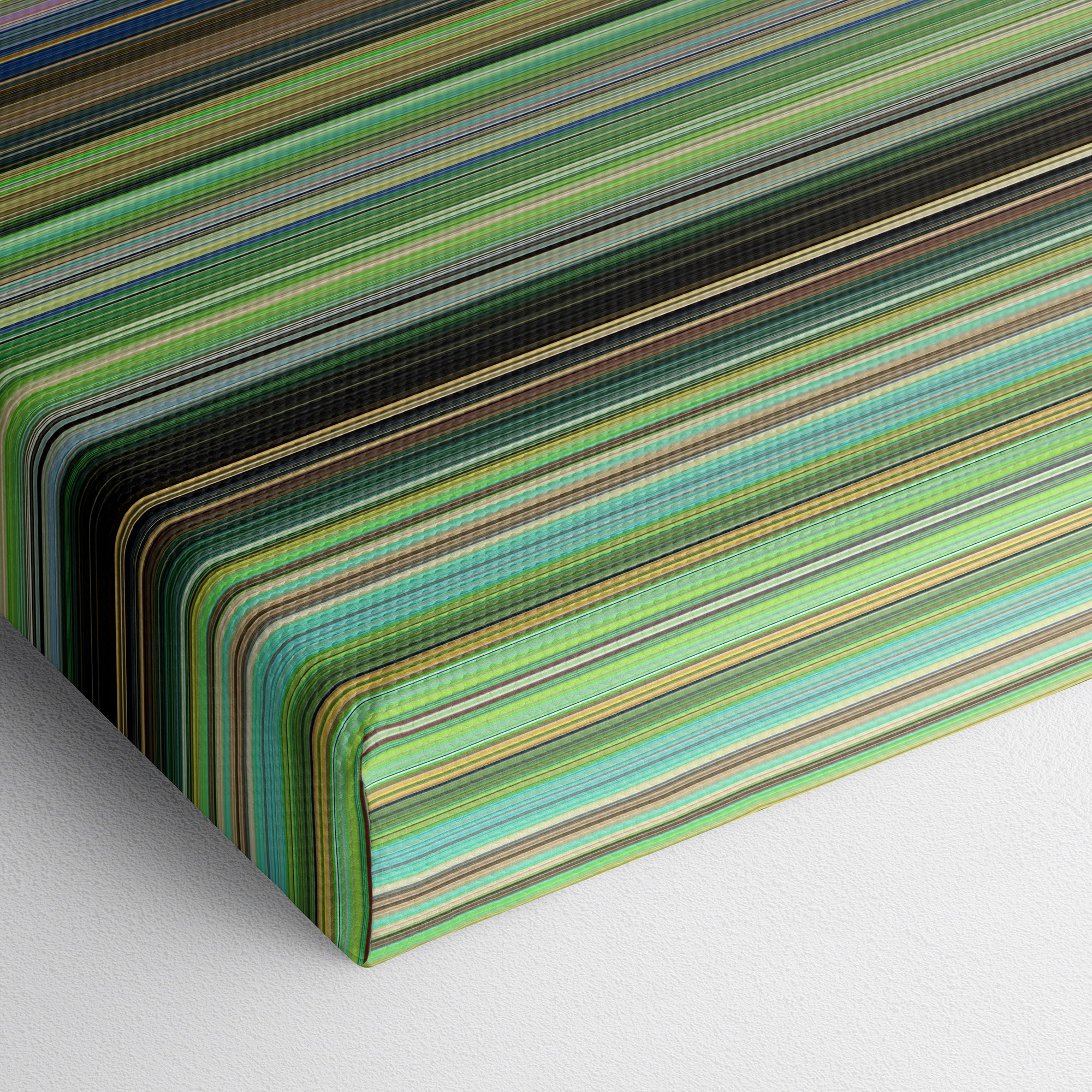 When Marnie Was There (2014) CineSpectrum Color Spectrum Canvas Print - Close Up of Bottom of Print