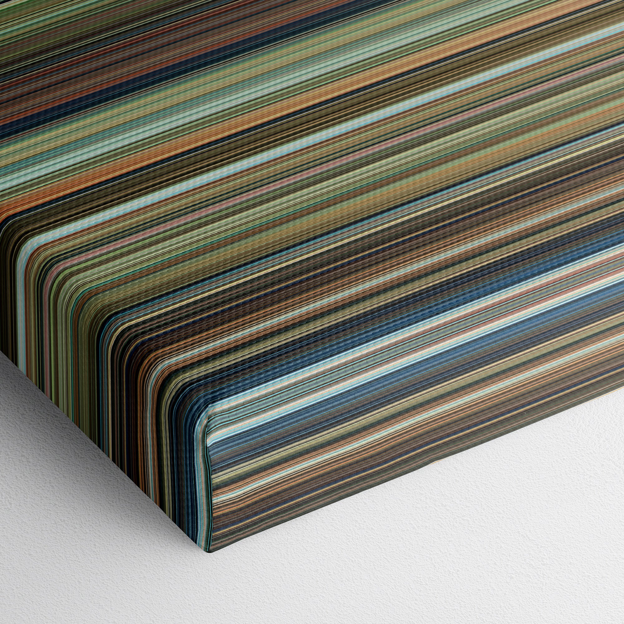 Whisper of the Heart (1995) CineSpectrum Color Spectrum Canvas Print - Close Up of Bottom of Print