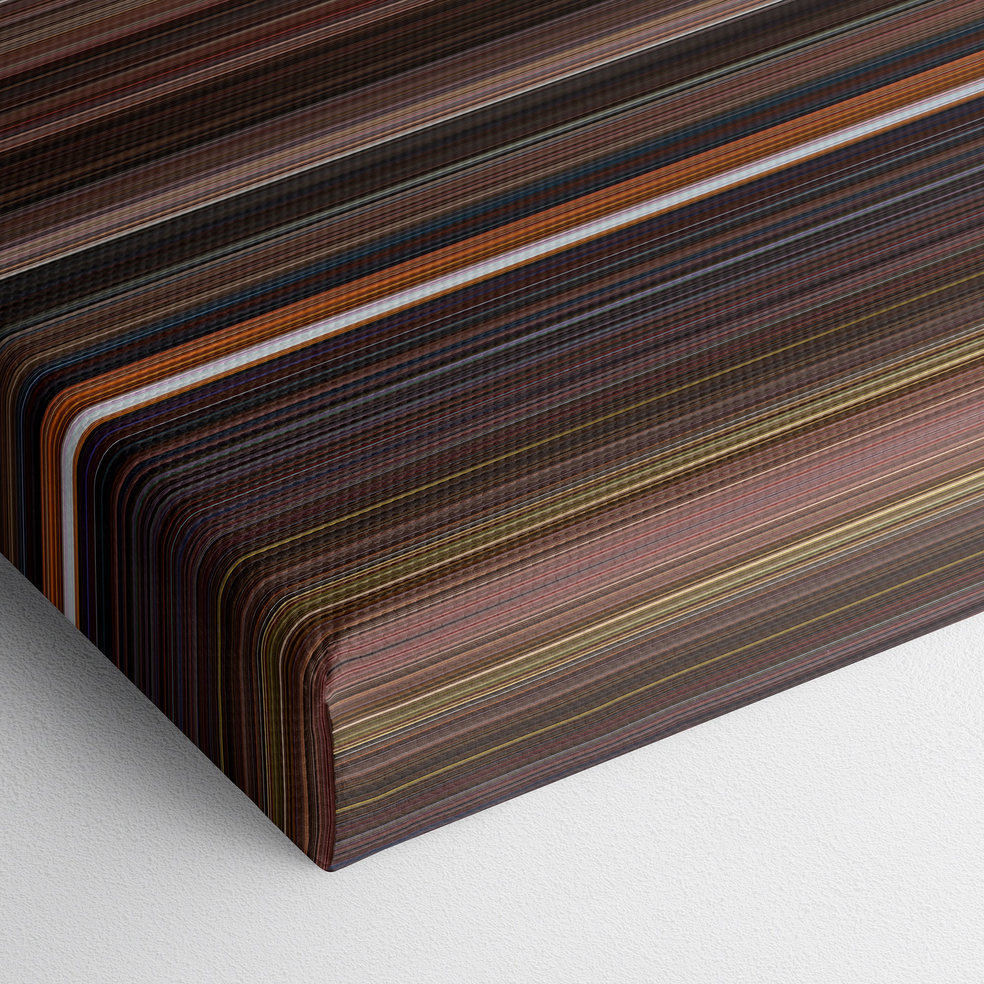 Who Framed Roger Rabbit (1988) CineSpectrum Color Spectrum Canvas Print - Close Up of Bottom of Print