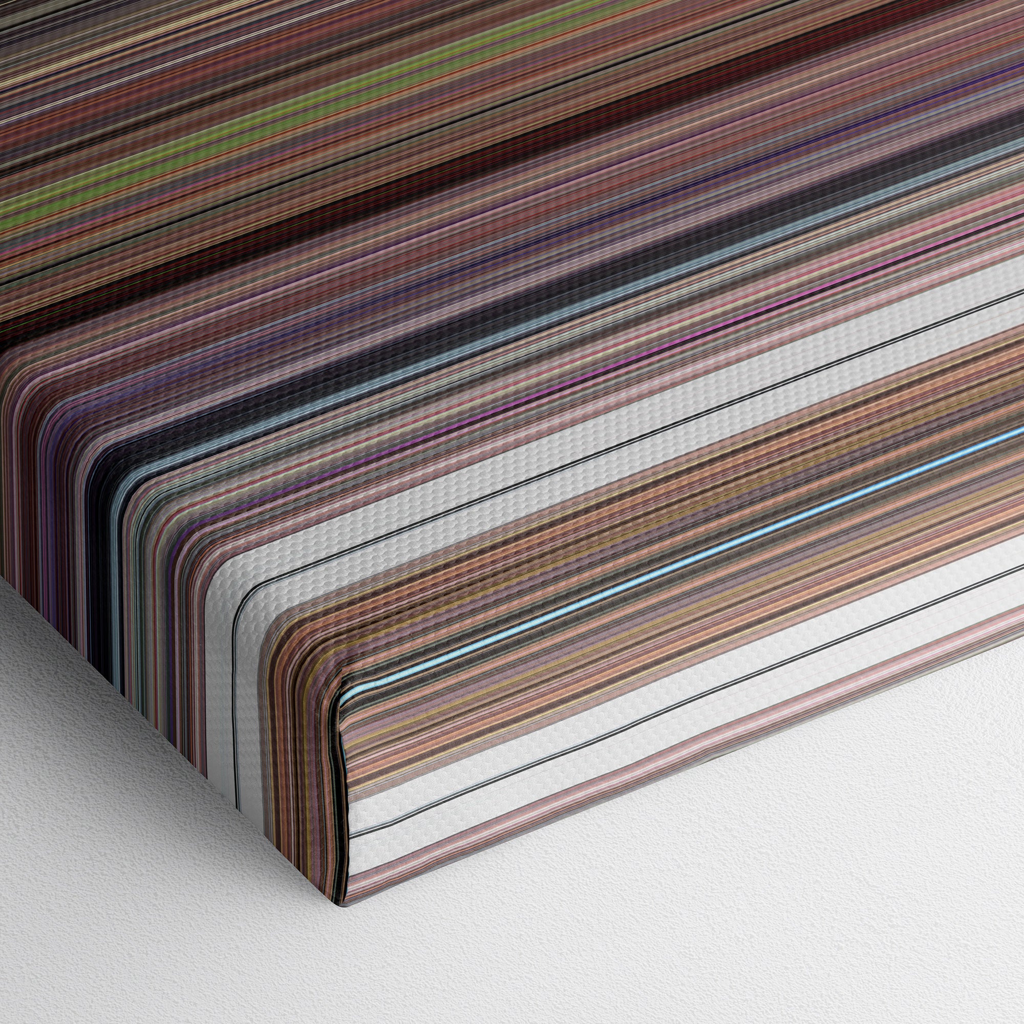 Willy Wonka & the Chocolate Factory (1971) CineSpectrum Color Spectrum Canvas Print - Close Up of Bottom of Print