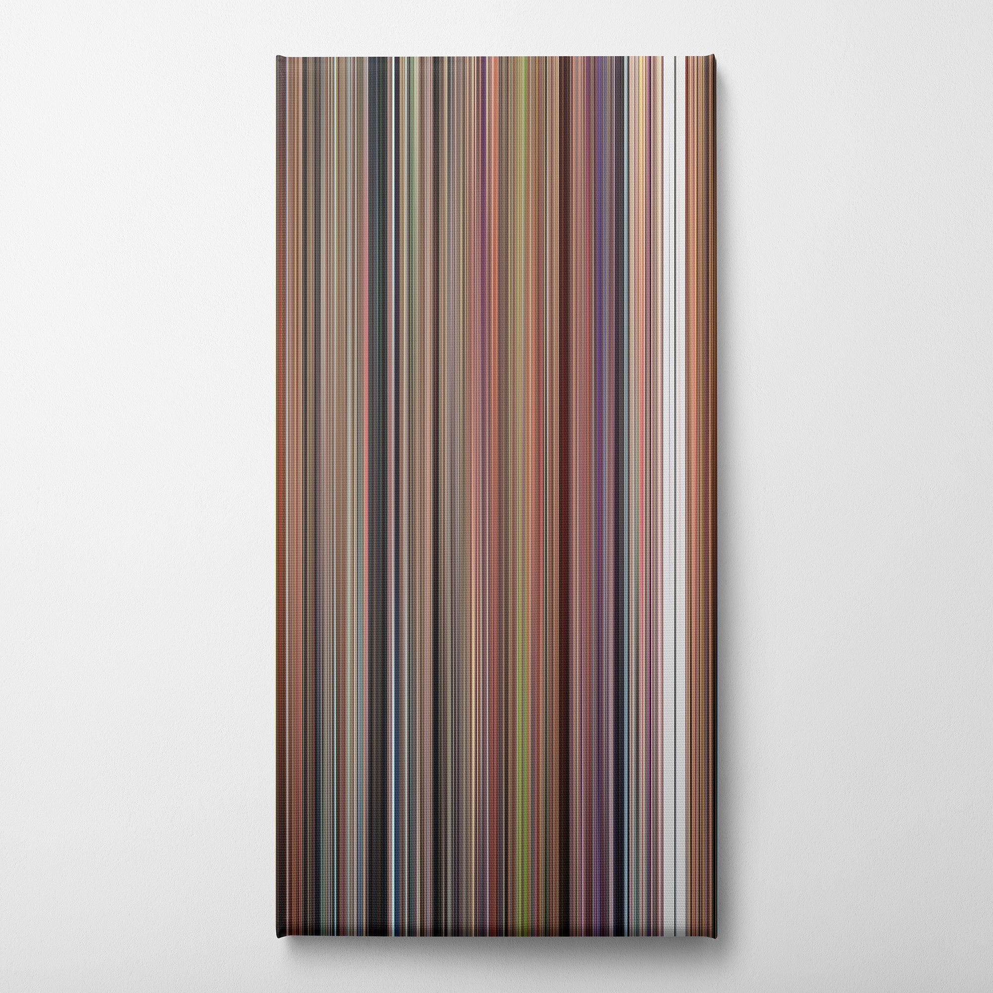 Willy Wonka & the Chocolate Factory (1971) CineSpectrum Color Spectrum Canvas Print - Vertical on Wall