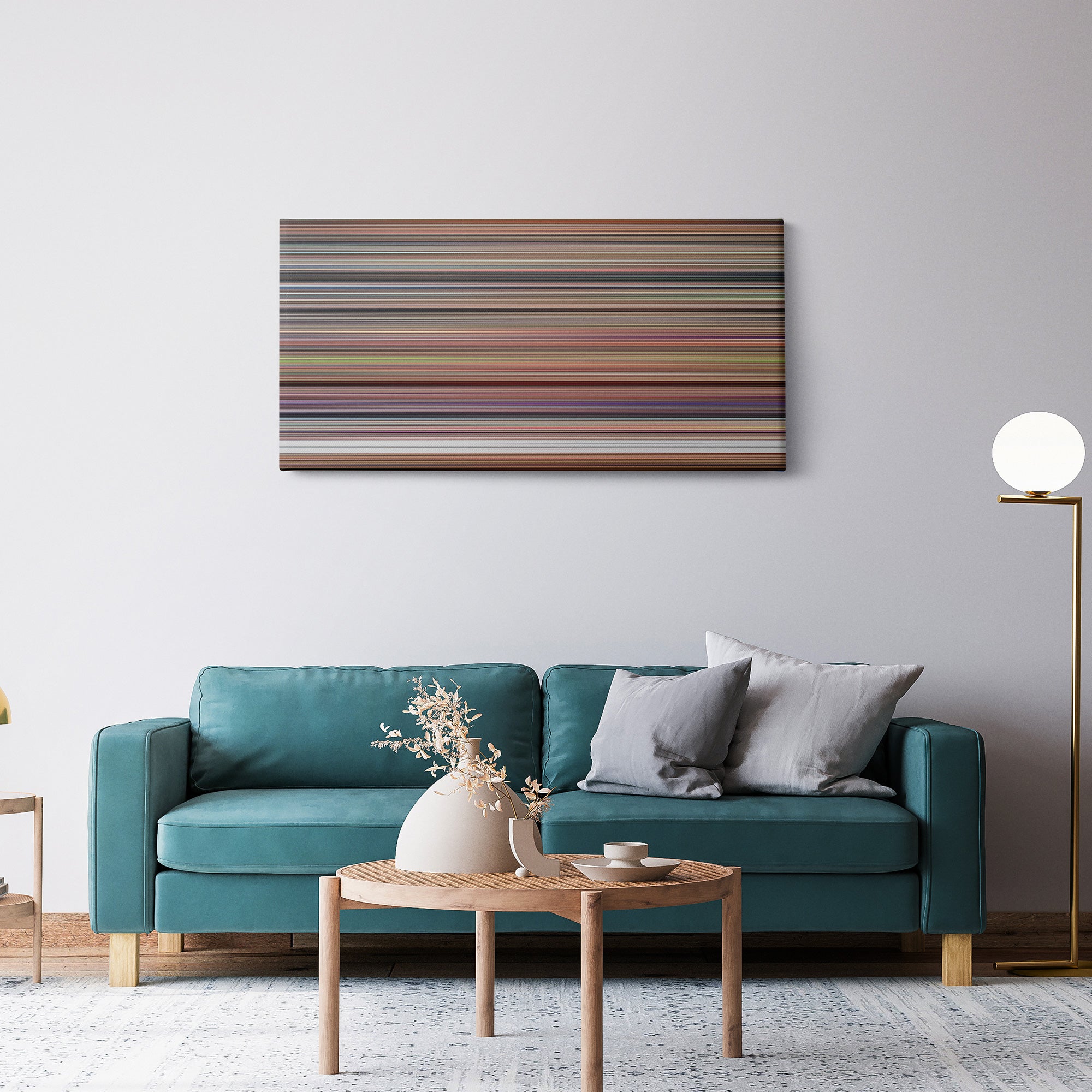 Willy Wonka & the Chocolate Factory (1971) CineSpectrum Color Spectrum Canvas Print - Hanging Horizontal on Wall in Room