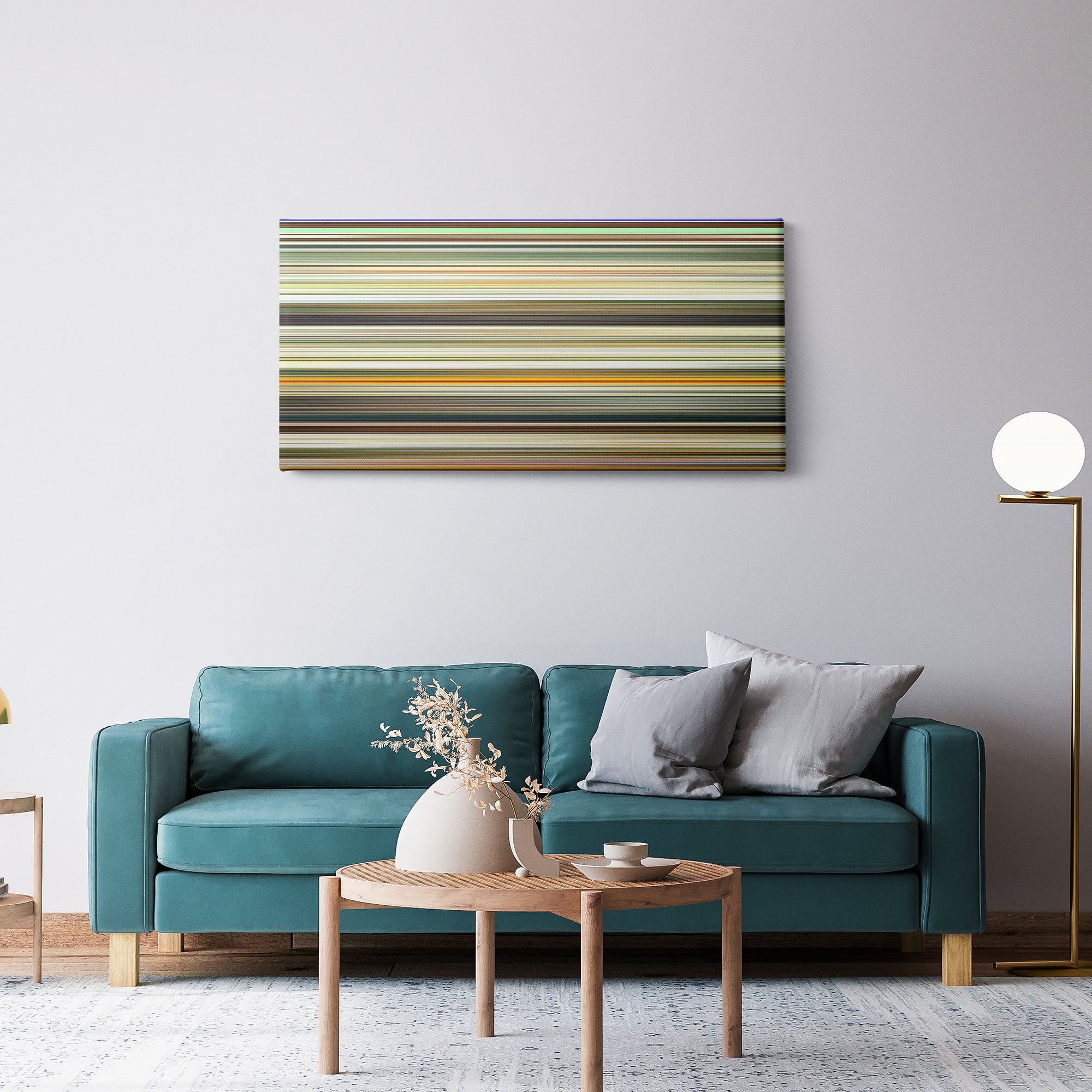 Winnie the Pooh (2011) CineSpectrum Color Spectrum Canvas Print - Hanging Horizontal on Wall in Room