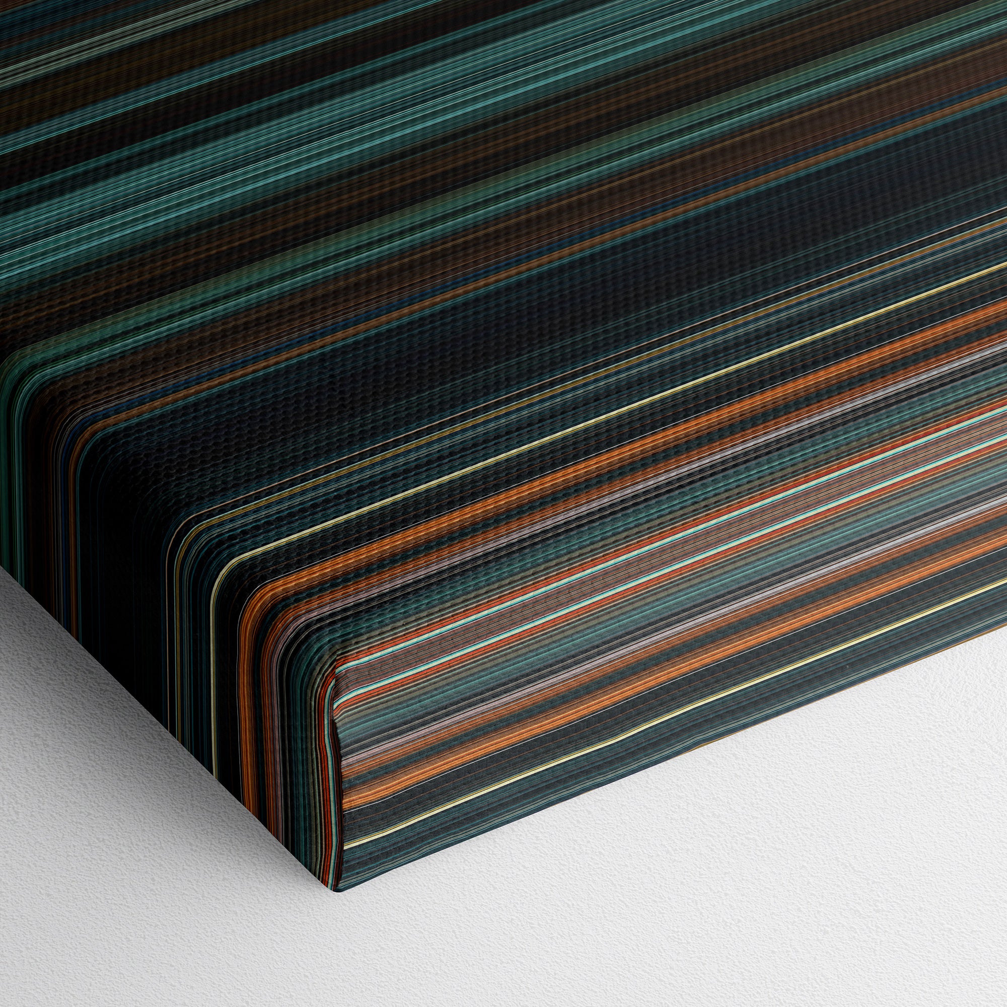 Wonder Woman (2017) CineSpectrum Color Spectrum Canvas Print - Close Up of Bottom of Print