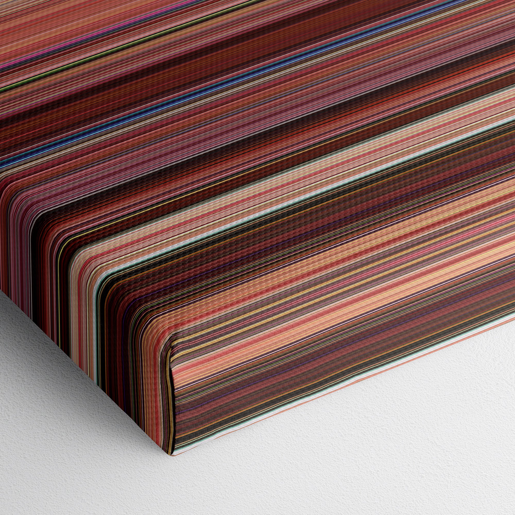 Wreck-It Ralph (2012) CineSpectrum Color Spectrum Canvas Print - Close Up of Bottom of Print