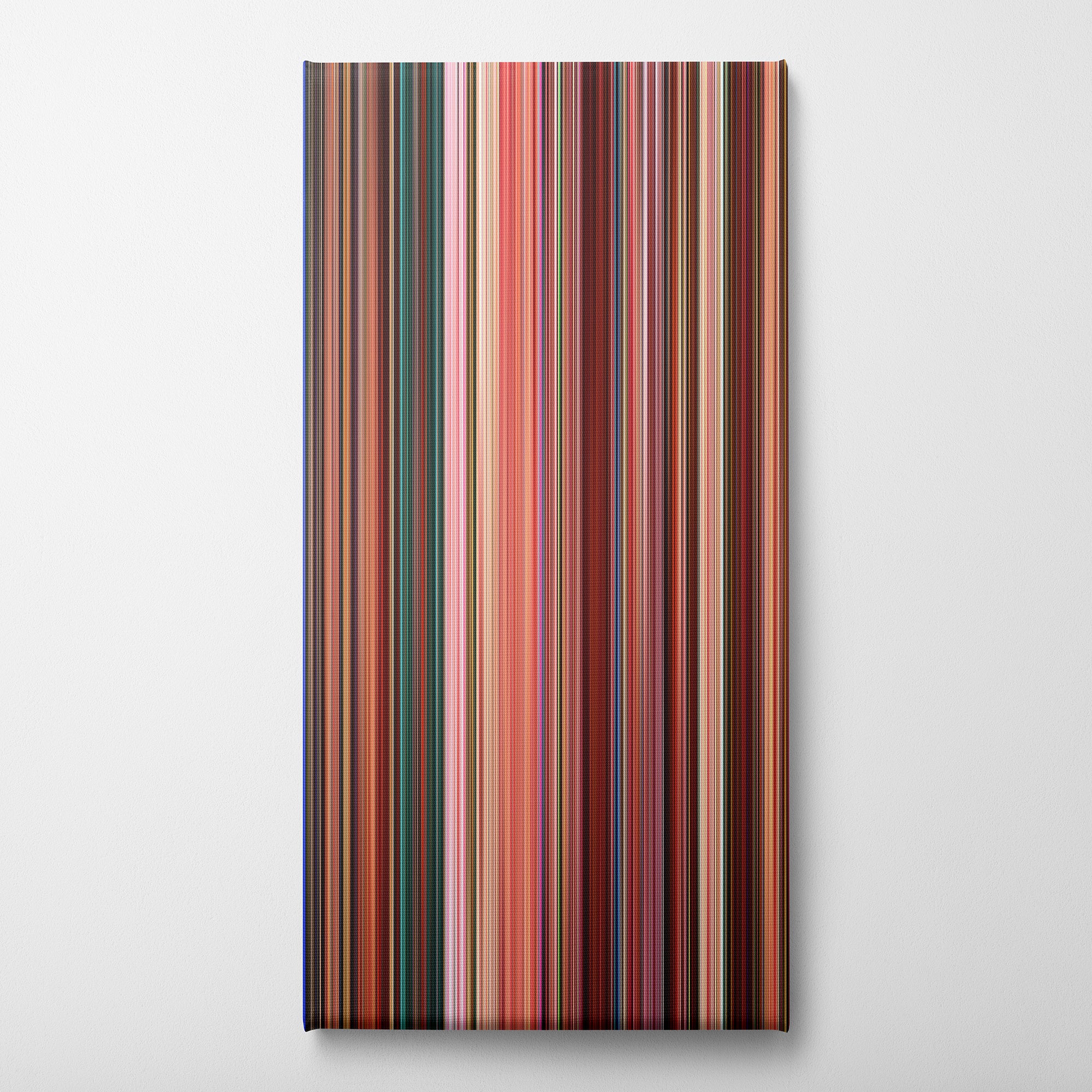 Wreck-It Ralph (2012) CineSpectrum Color Spectrum Canvas Print - Vertical on Wall