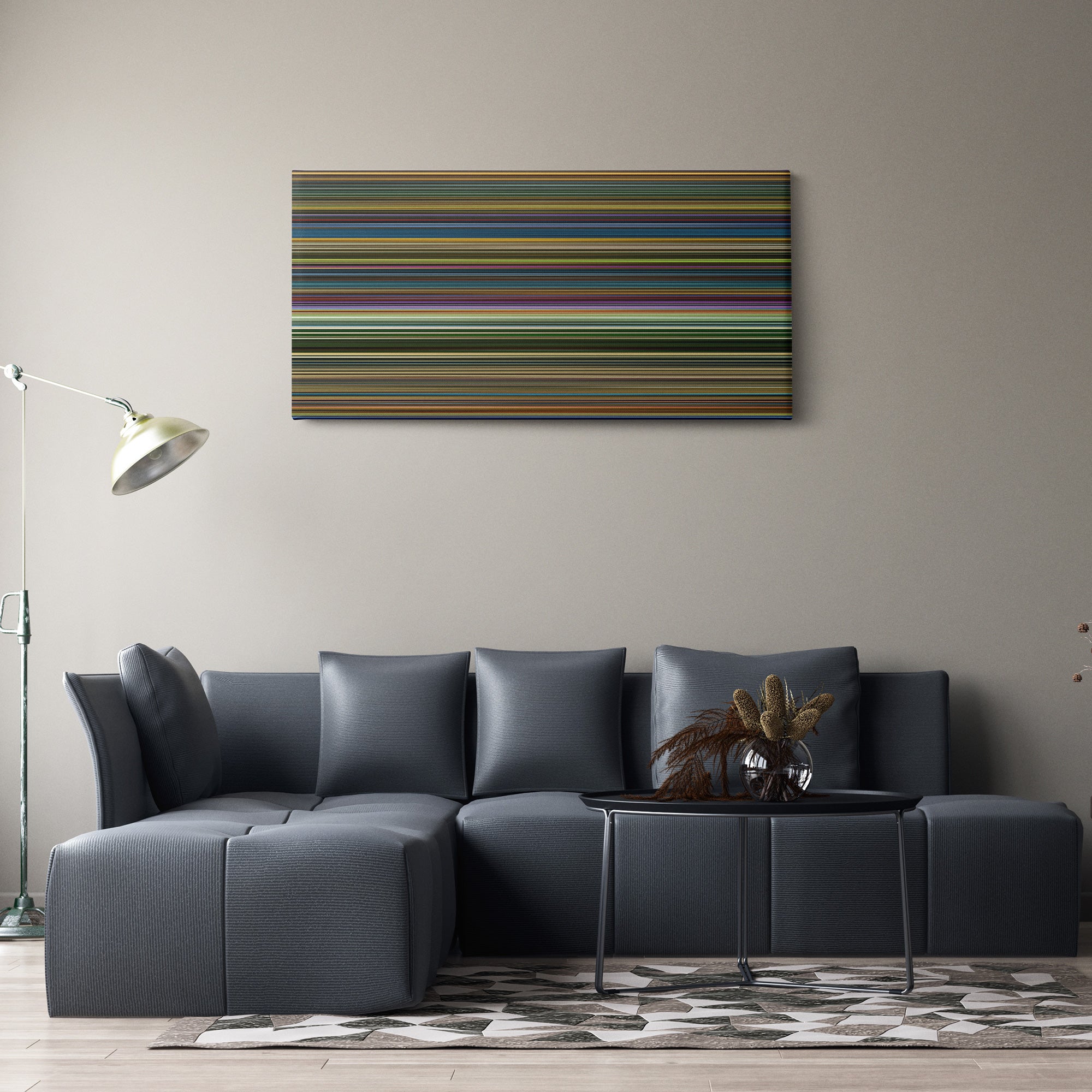 X-Men - Apocalypse (2016) CineSpectrum Color Spectrum Canvas Print - Hanging Horizontal on Wall in Room