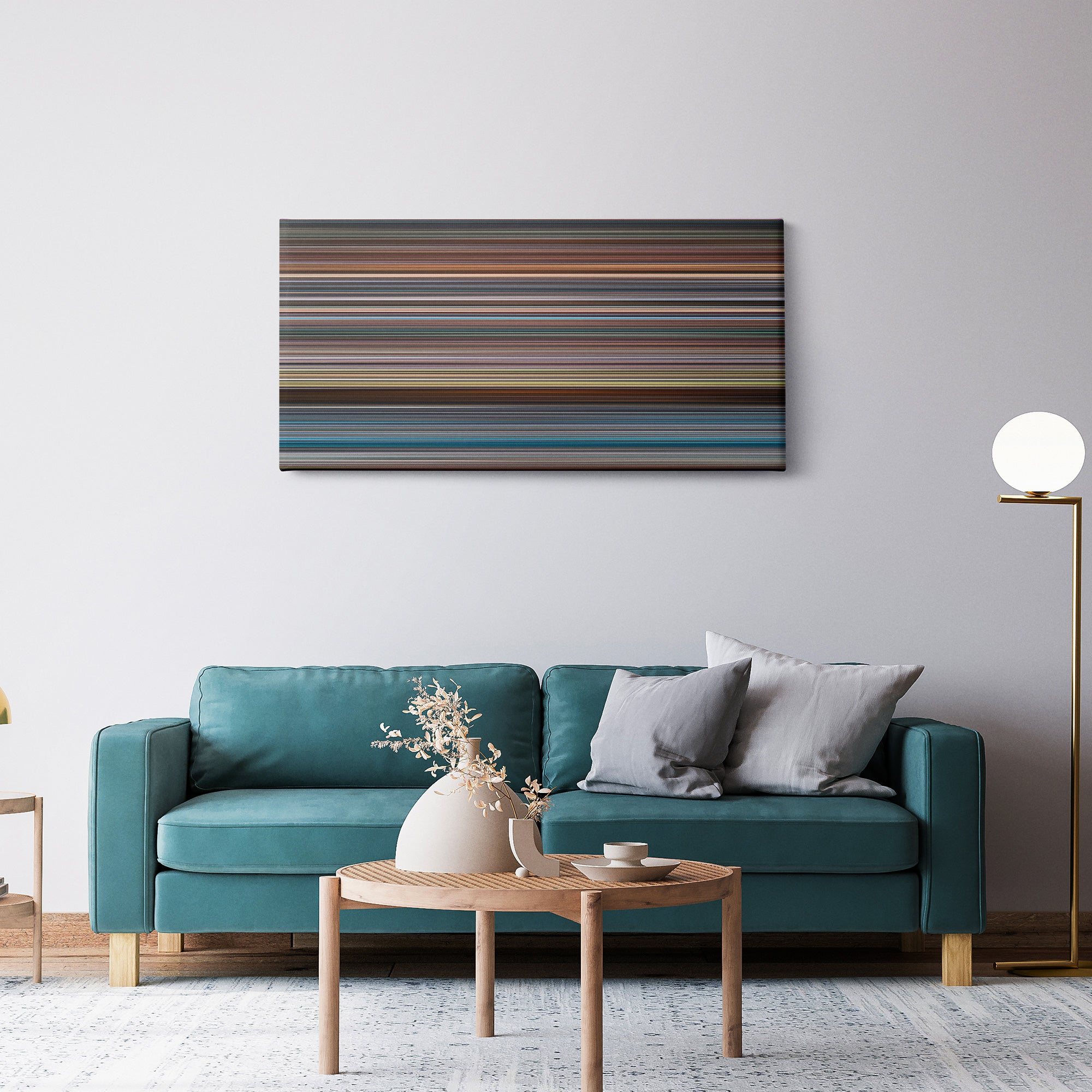 X-Men - First Class (2011) CineSpectrum Color Spectrum Canvas Print - Hanging Horizontal on Wall in Room