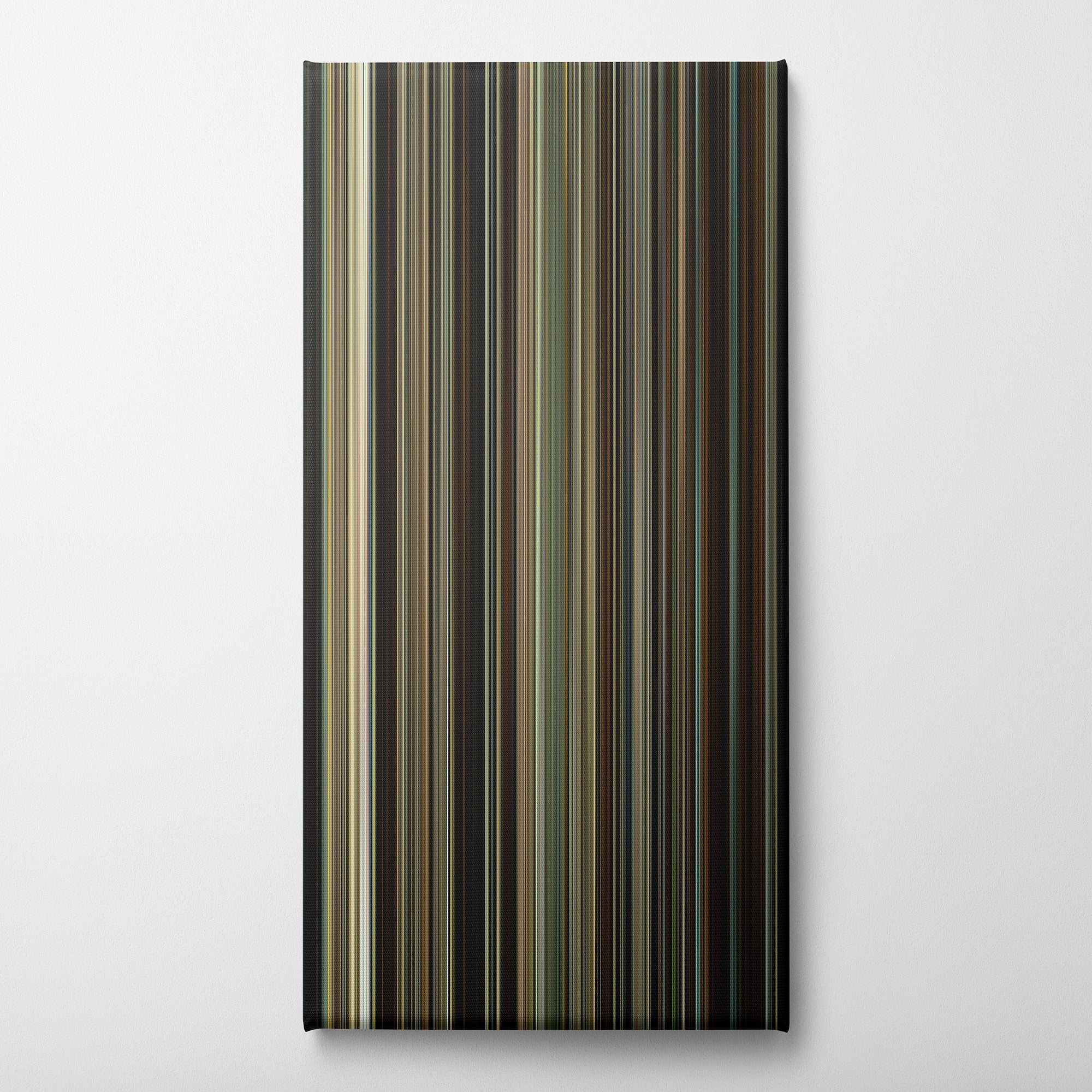 Zodiac (2007) CineSpectrum Color Spectrum Canvas Print - Vertical on Wall