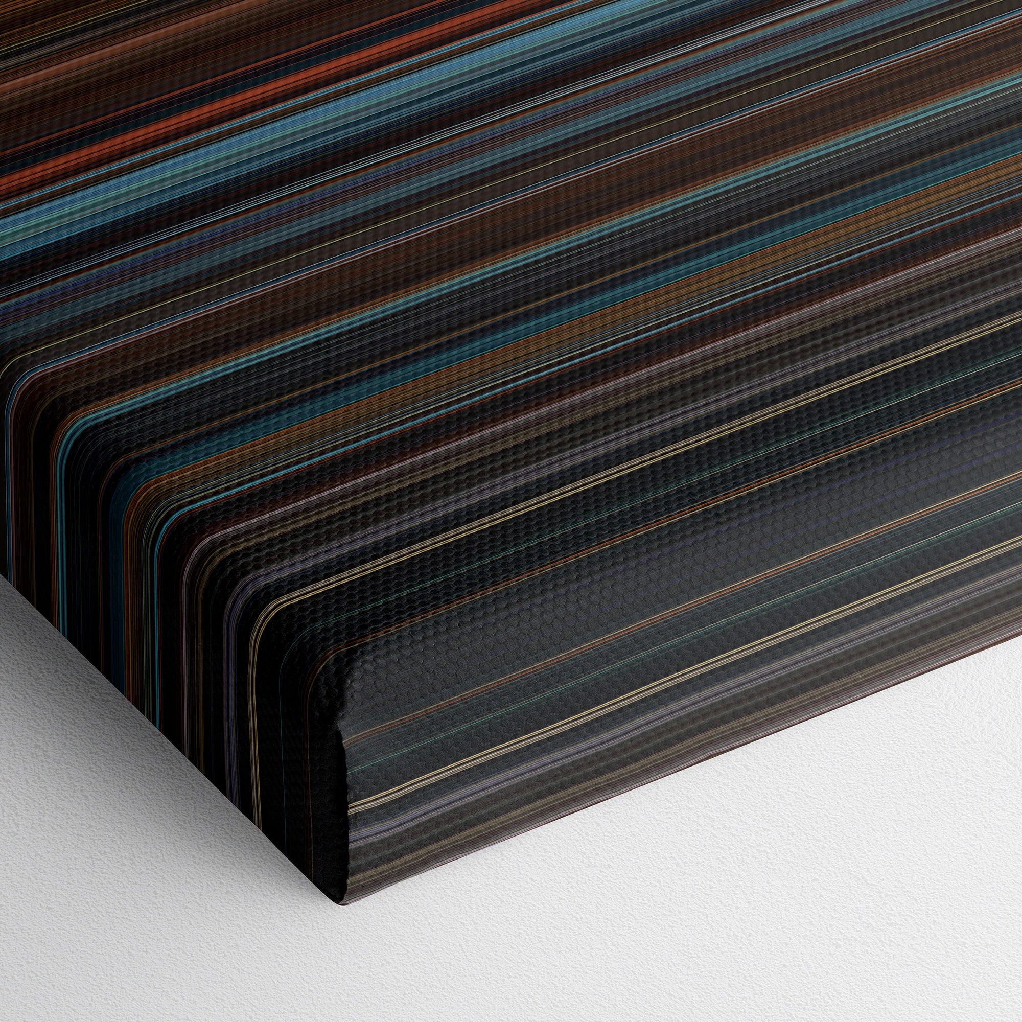 10 Cloverfield Lane (2016) CineSpectrum Color Spectrum Canvas Print - Close Up of Bottom of Print