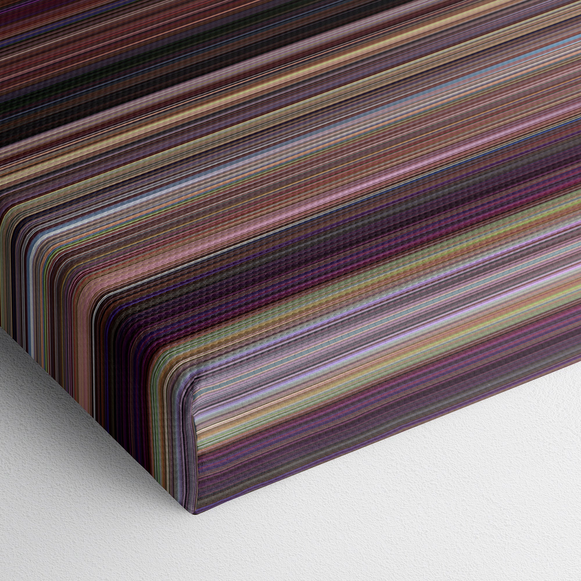 10 Things I Hate About You (1999) CineSpectrum Color Spectrum Canvas Print - Close Up of Bottom of Print