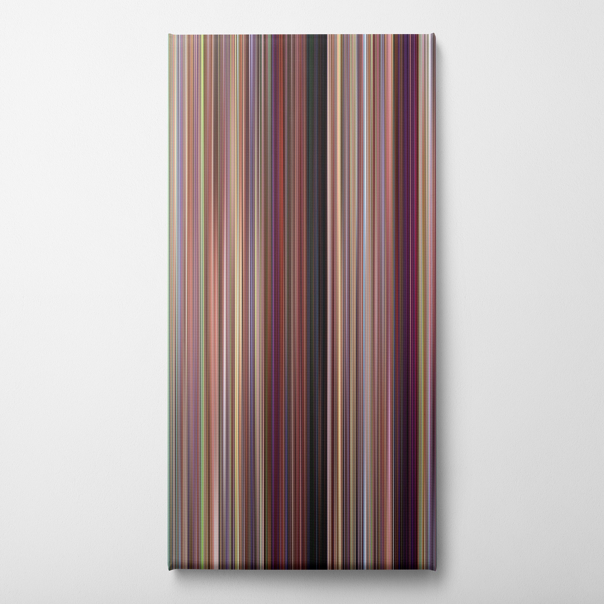10 Things I Hate About You (1999) CineSpectrum Color Spectrum Canvas Print - Vertical on Wall
