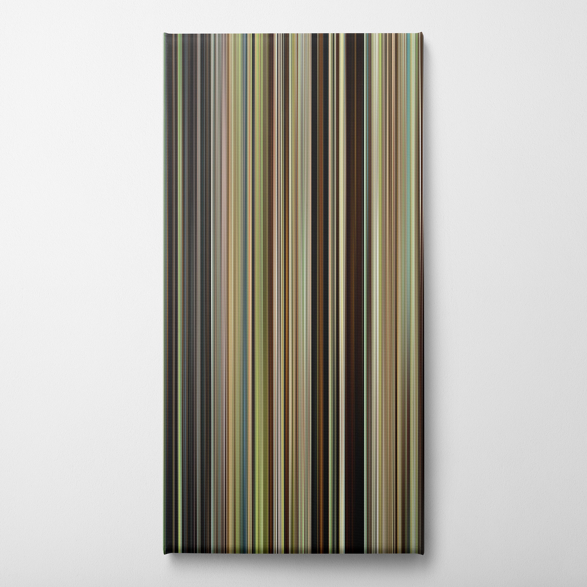 12 Years a Slave (2013) CineSpectrum Color Spectrum Canvas Print - Vertical on Wall