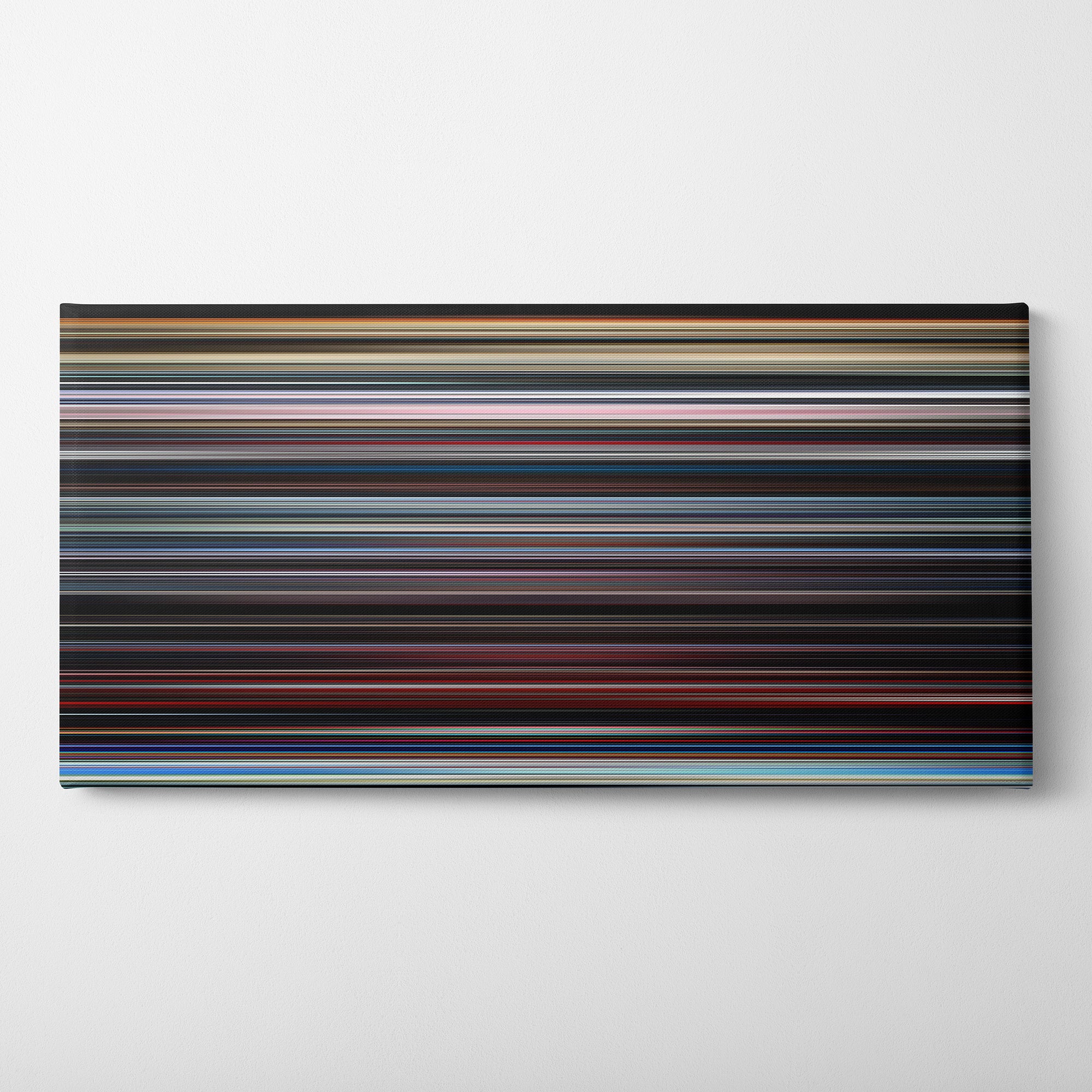2001 - A Space Odyssey (1968) CineSpectrum Color Spectrum Canvas Print - Horizontal on Wall