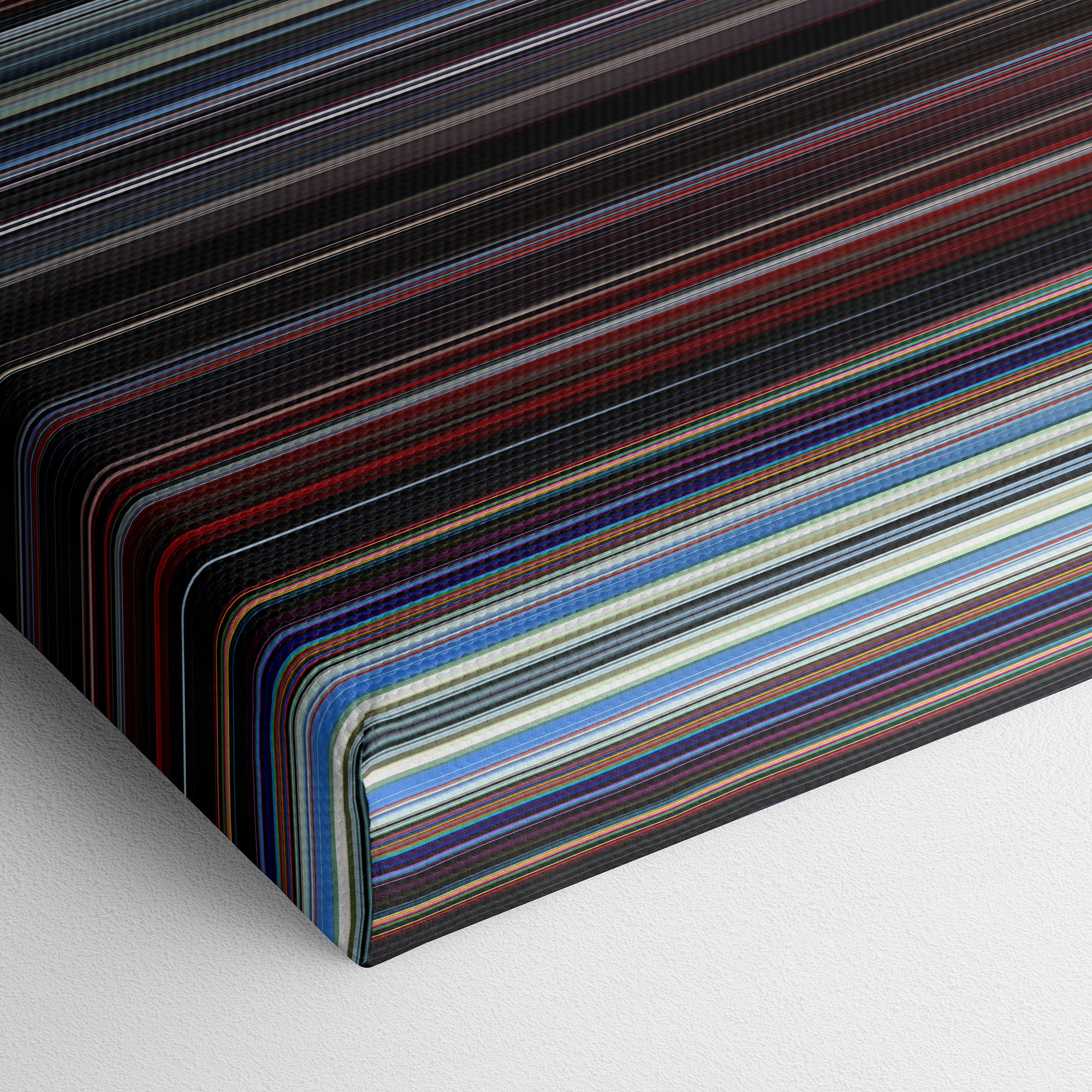 2001 - A Space Odyssey (1968) CineSpectrum Color Spectrum Canvas Print - Close Up of Bottom of Print
