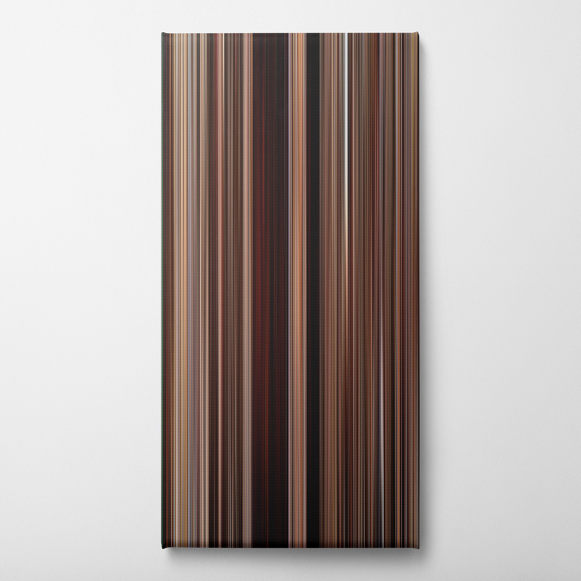 310 to Yuma (2007) CineSpectrum Color Spectrum Canvas Print - Vertical on Wall
