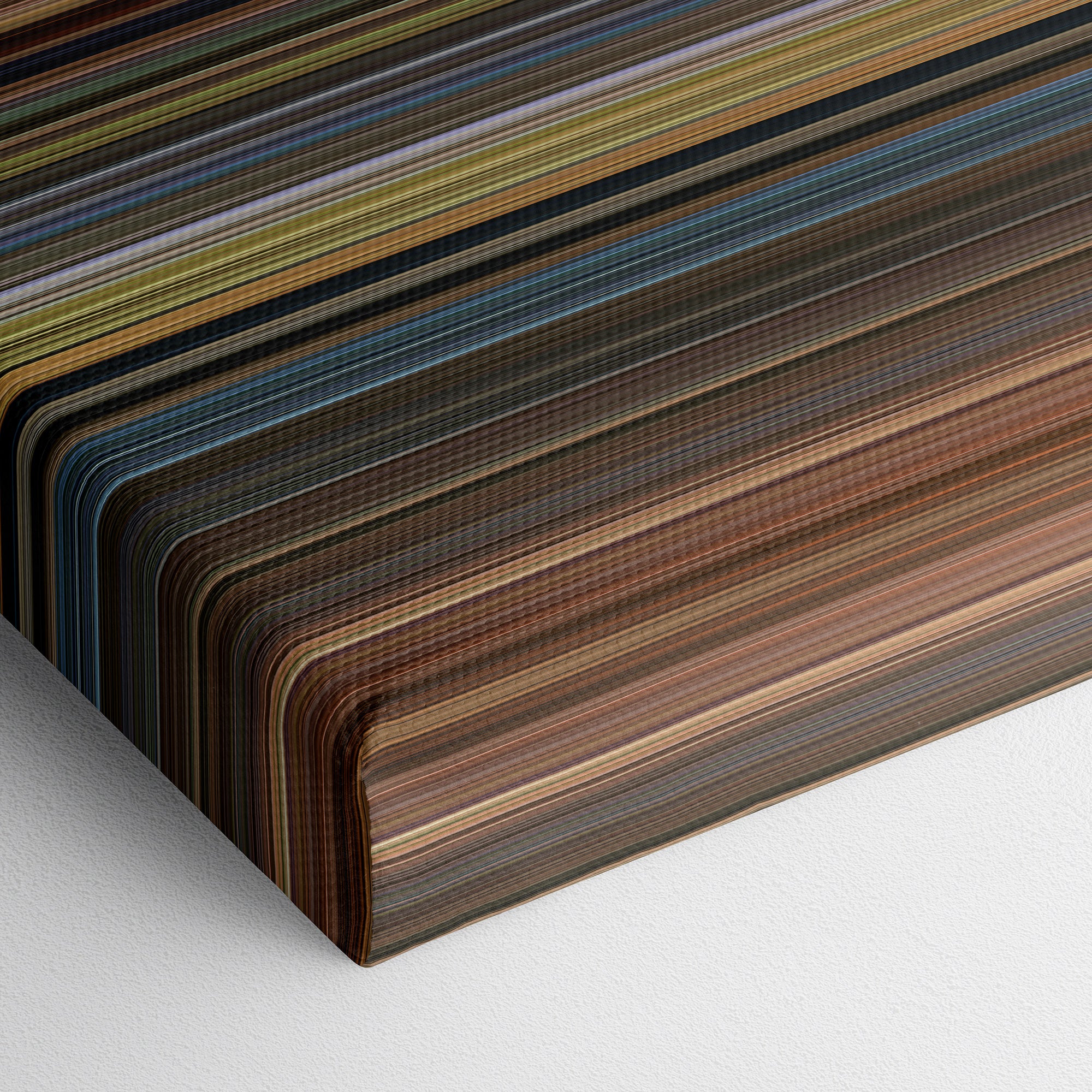 A Beautiful Mind (2001) CineSpectrum Color Spectrum Canvas Print - Close Up of Bottom of Print
