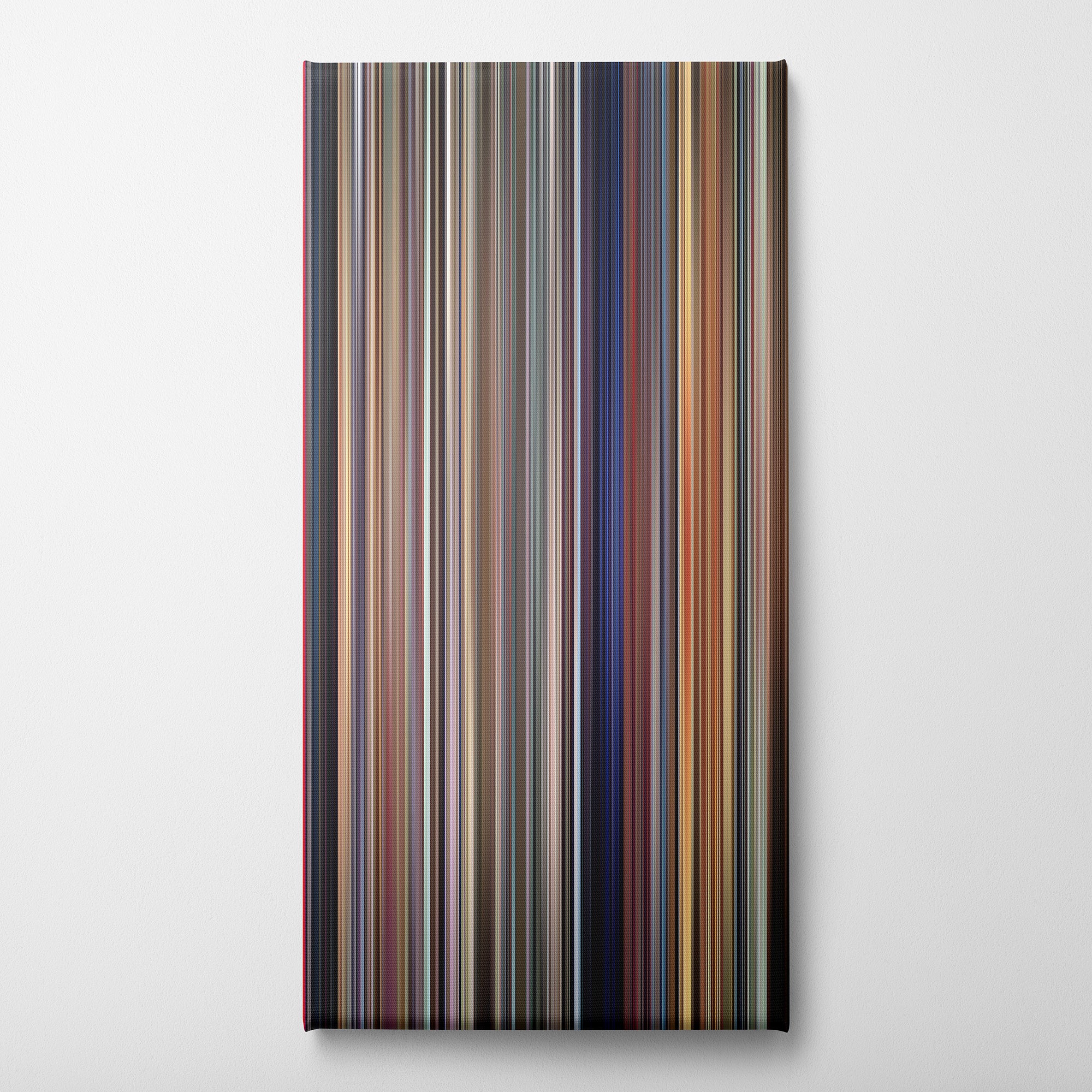 A Clockwork Orange (1971) CineSpectrum Color Spectrum Canvas Print - Vertical on Wall