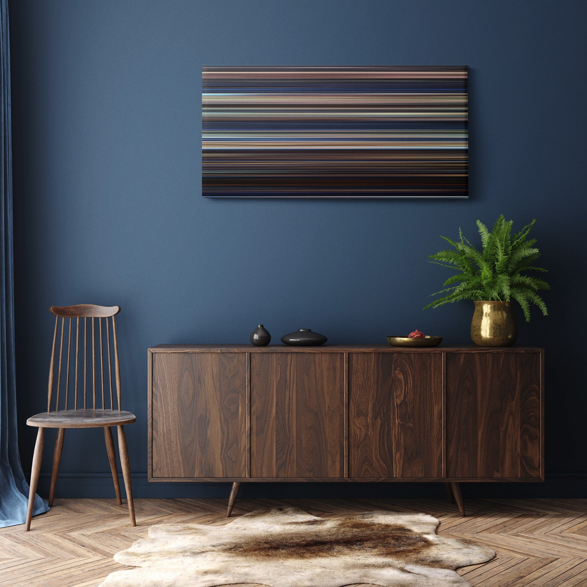 A Nightmare on Elm Street (1984) CineSpectrum Color Spectrum Canvas Print - Hanging Horizontal on Wall in Room