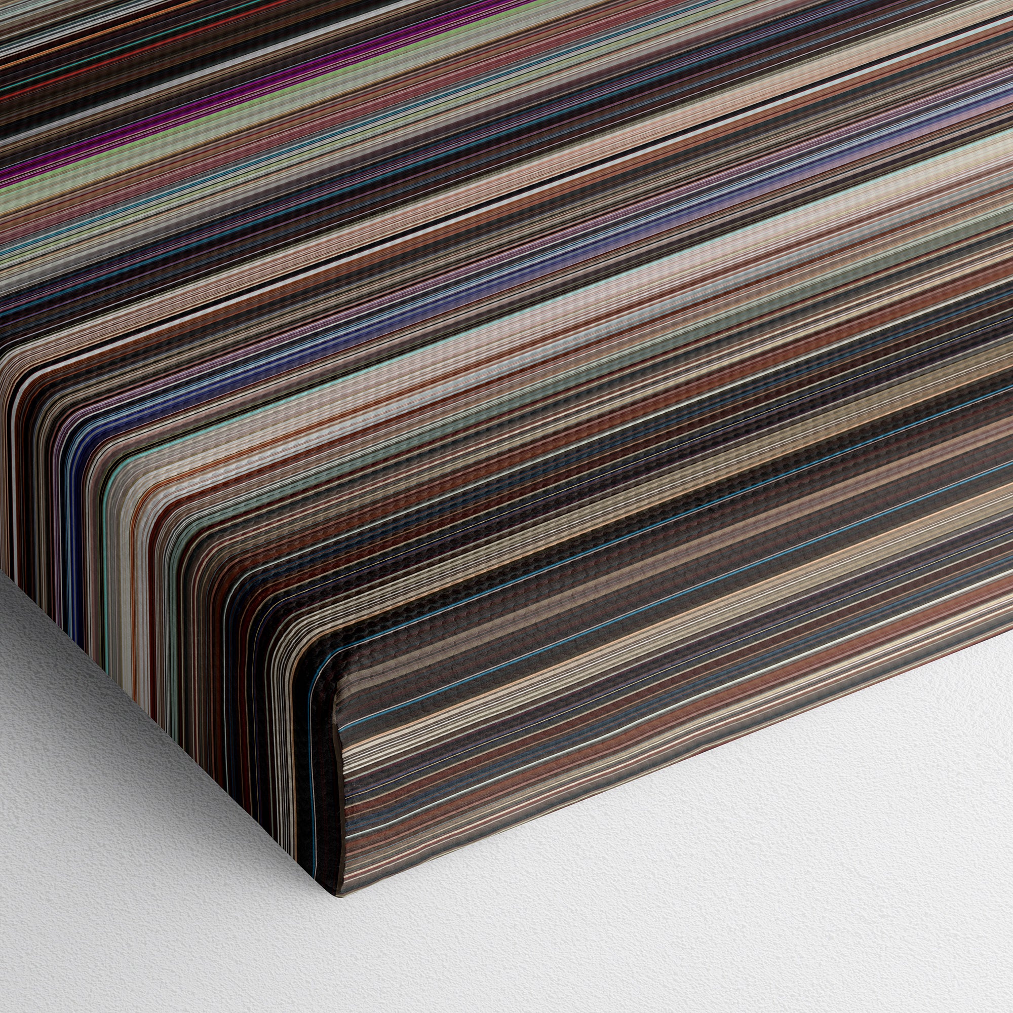 A Star Is Born (2018) CineSpectrum Color Spectrum Canvas Print - Close Up of Bottom of Print