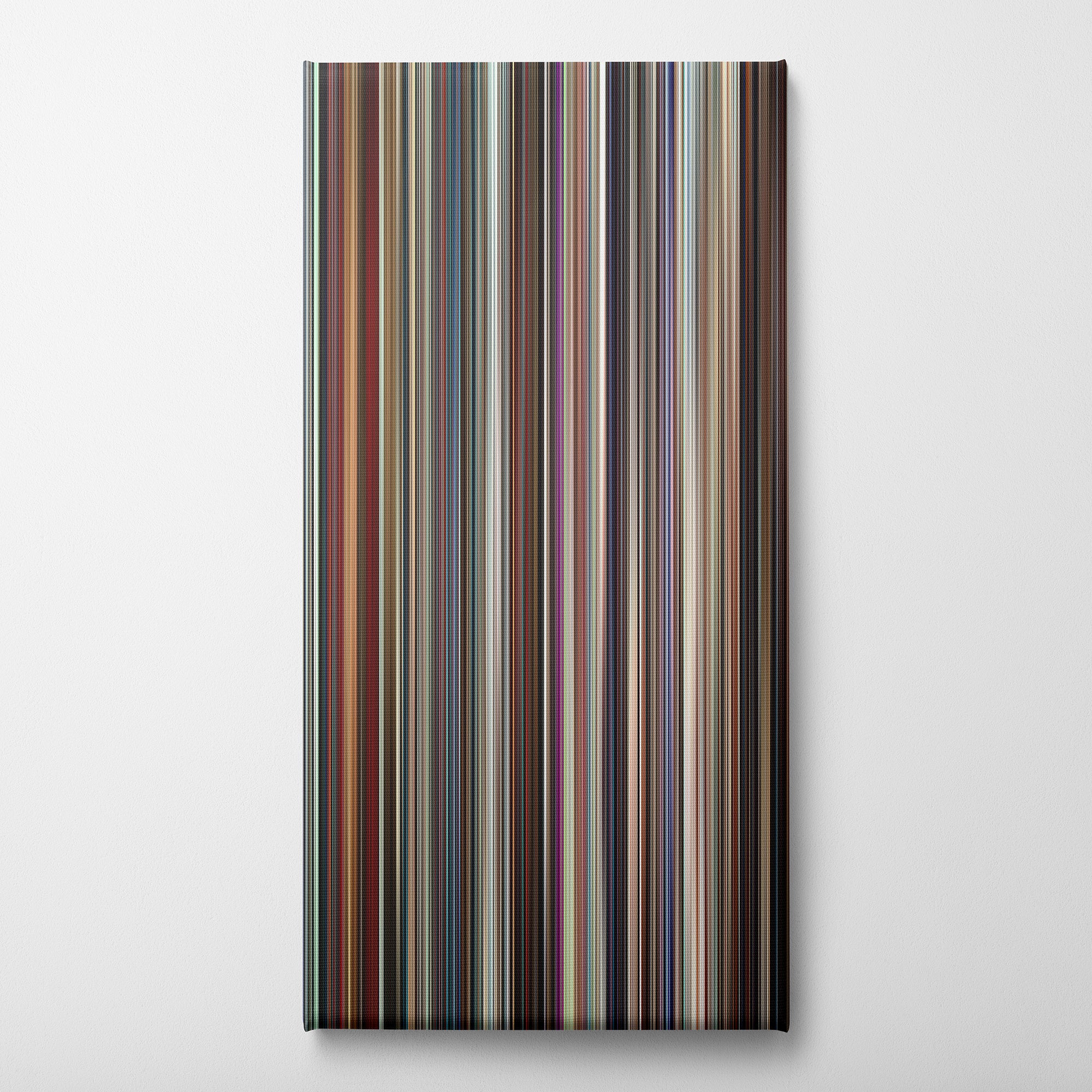 A Star Is Born (2018) CineSpectrum Color Spectrum Canvas Print - Vertical on Wall