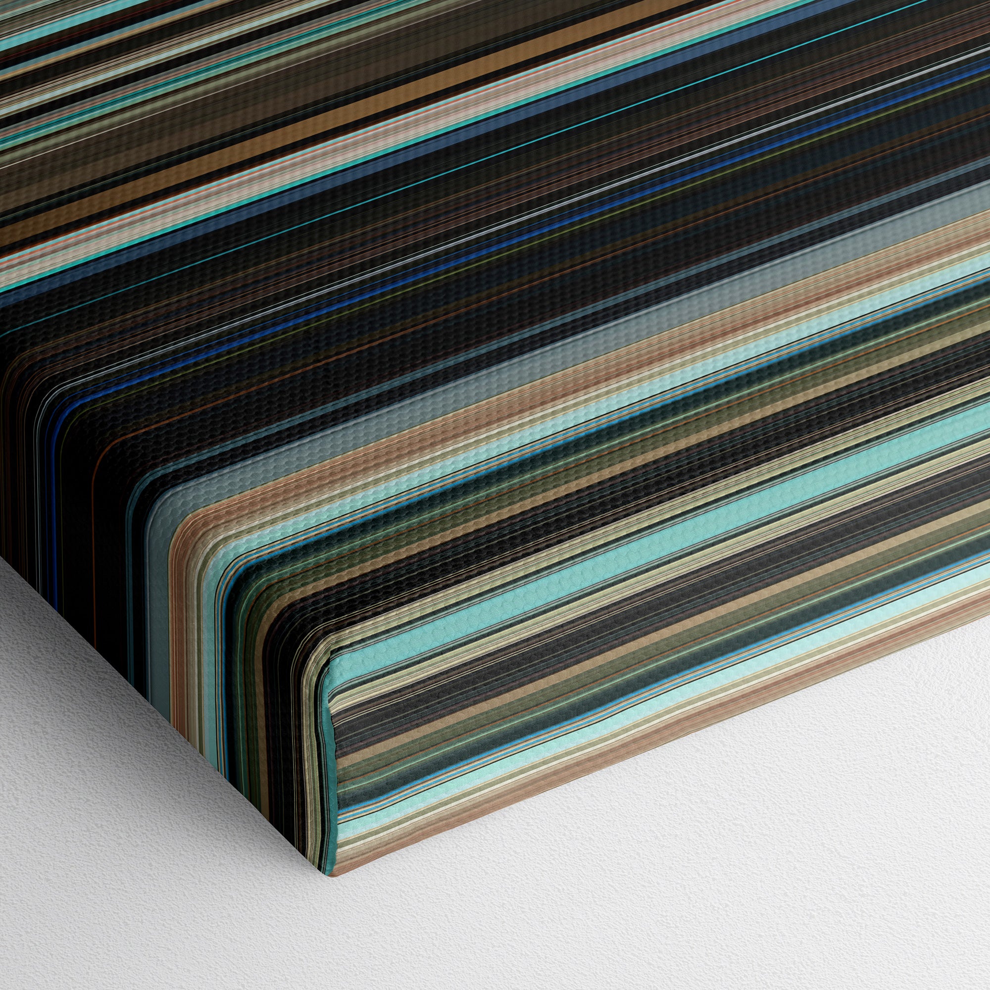 Aftersun (2022) CineSpectrum Color Spectrum Canvas Print - Close Up of Bottom of Print