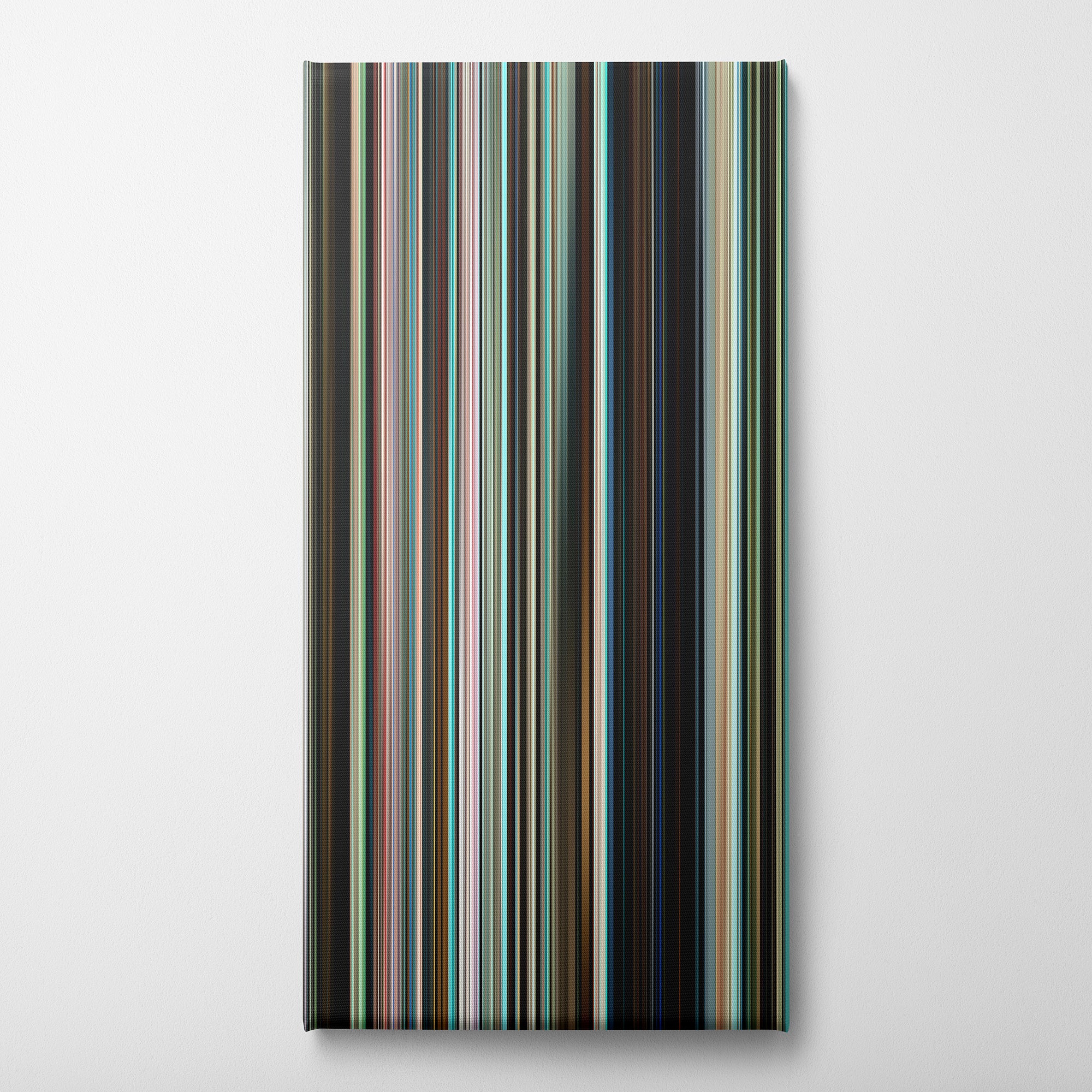 Aftersun (2022) CineSpectrum Color Spectrum Canvas Print - Vertical on Wall